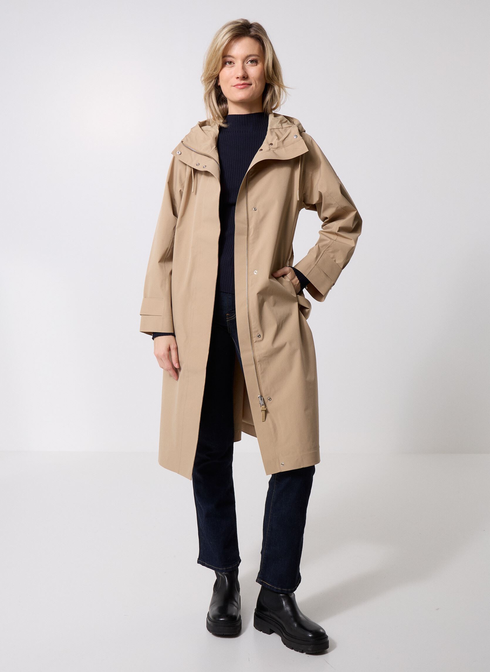 Parkas Trench Long MTD® femme beige Aigle Parkas Trench Long MTD® femme beige OSIER