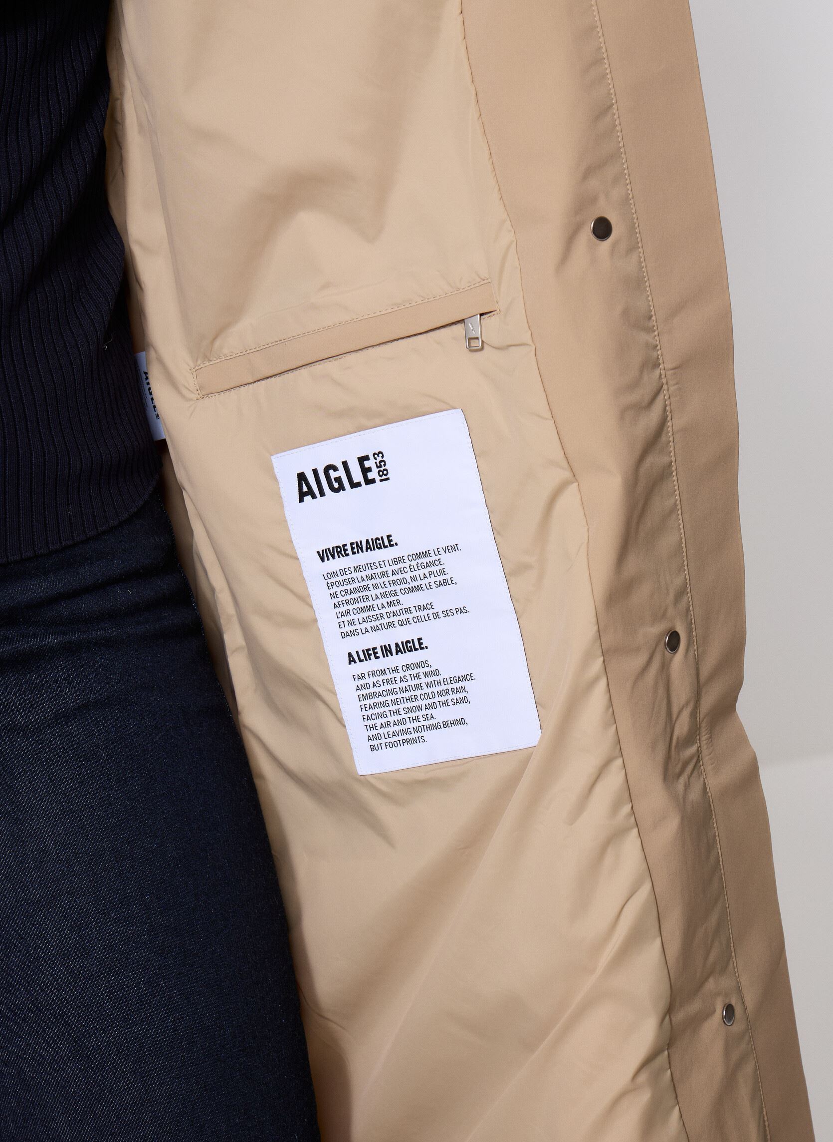 Parkas Trench Long MTD® femme beige Aigle Parkas Trench Long MTD® femme beige OSIER