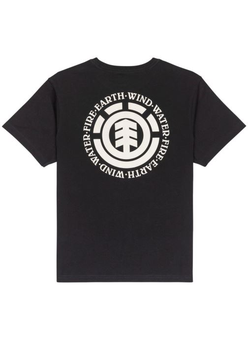 Element Kurzarm-T-Shirts Seal Bp Ss Y jungen schwarz