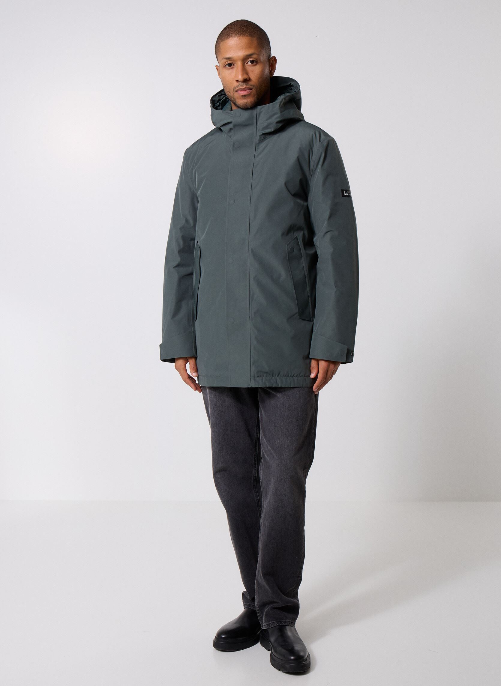 Parkas Parka Mi-Longue MTD® Avec Capuches homme vert Aigle Parkas Parka Mi-Longue MTD® Avec Capuches homme vert URBAN