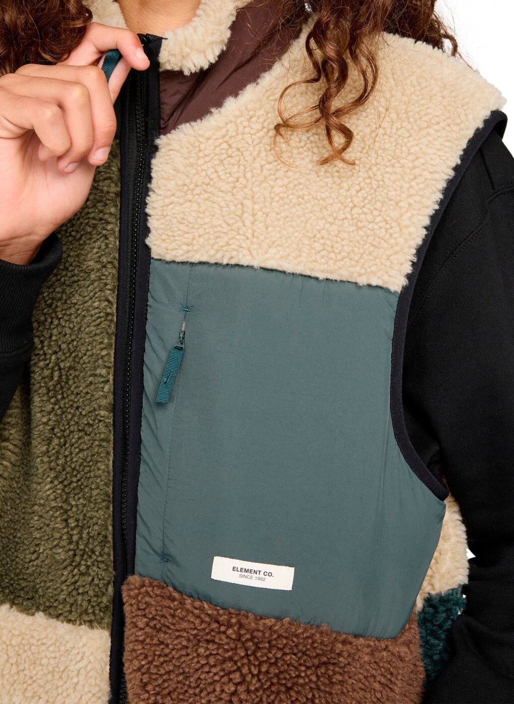 Fleece-Jacken Lake Sherpa Vest herren mehrfarbig Element Fleece-Jacken Lake Sherpa Vest herren mehrfarbig Multicolor