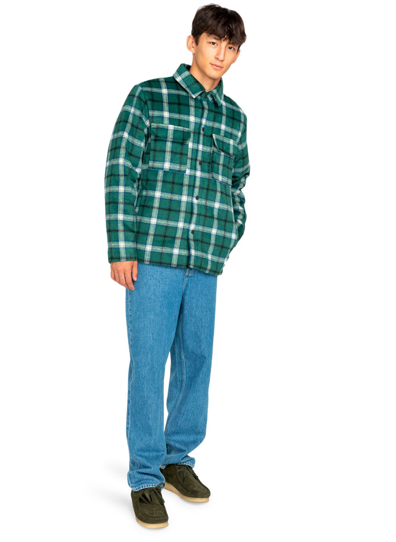 Chemises Lodge Check homme vert Element Chemises Lodge Check homme vert DARK GREEN CHECK