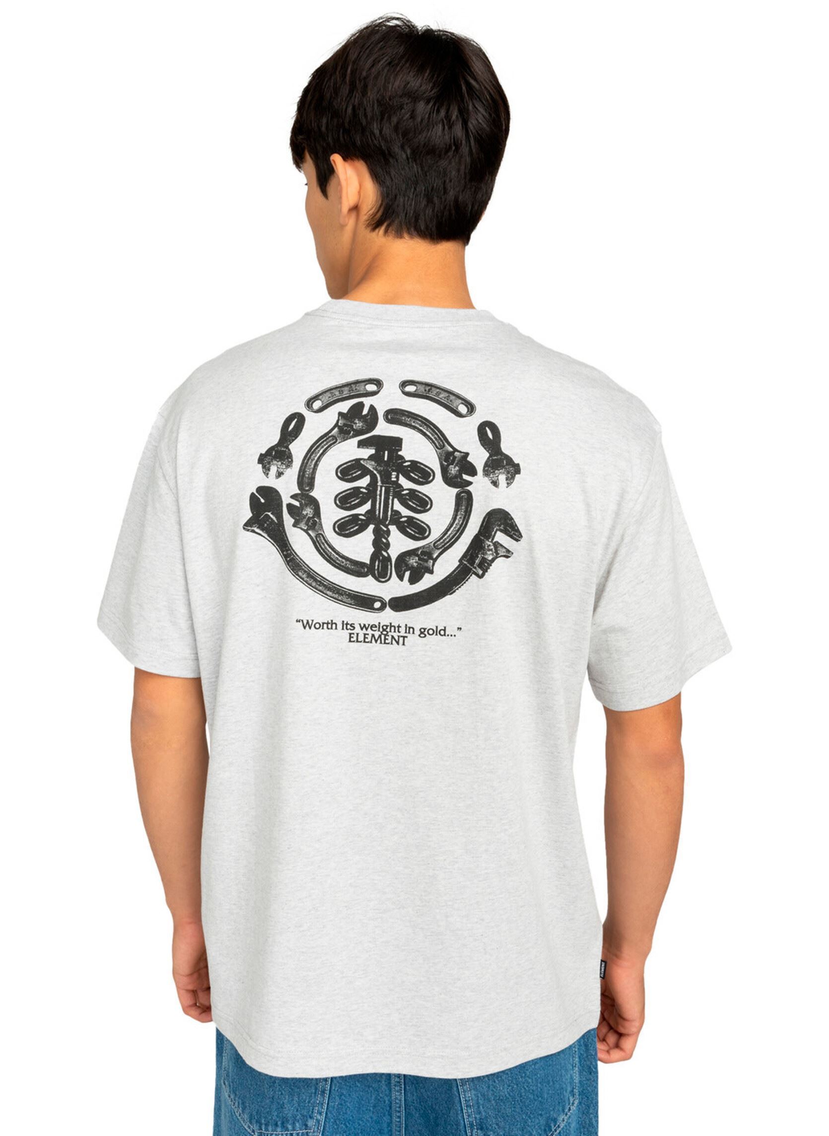 Tee-shirts manches courtes Iron Works Ss homme gris Element Tee-shirts manches courtes Iron Works Ss homme gris MID GREY HEATHER