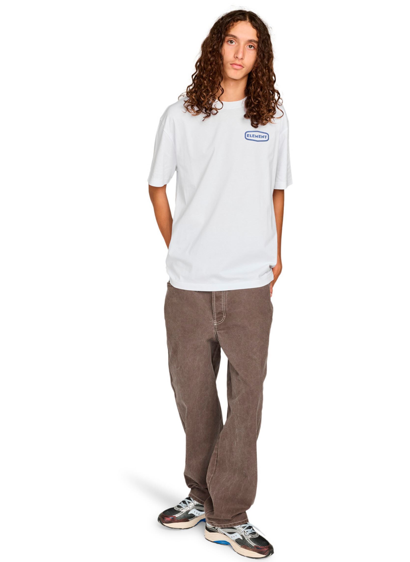 Tee-shirts manches courtes Grip It Ss homme blanc Element Tee-shirts manches courtes Grip It Ss homme blanc OPTIC WHITE