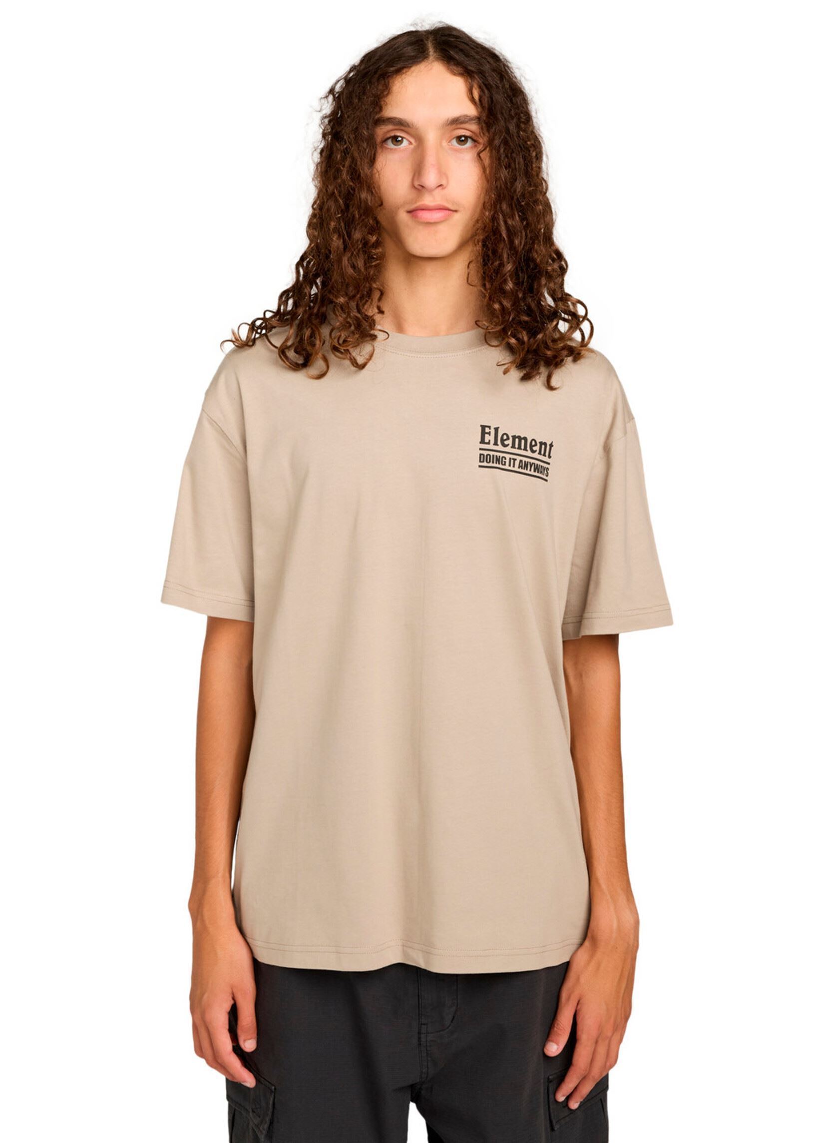Tee-shirts manches courtes Anyways Ss homme beige Element Tee-shirts manches courtes Anyways Ss homme beige ALUMINUM