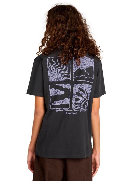 Element T-shirts met korte mouwen 4 Elements Ss heren zwart
