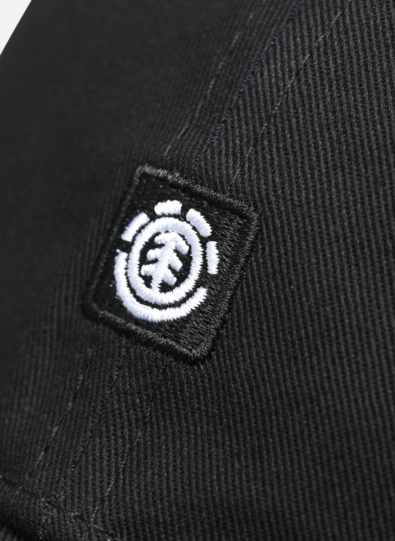 Petten Icon Dad Cap Twill heren zwart Element Petten Icon Dad Cap Twill heren zwart FLINT BLACK