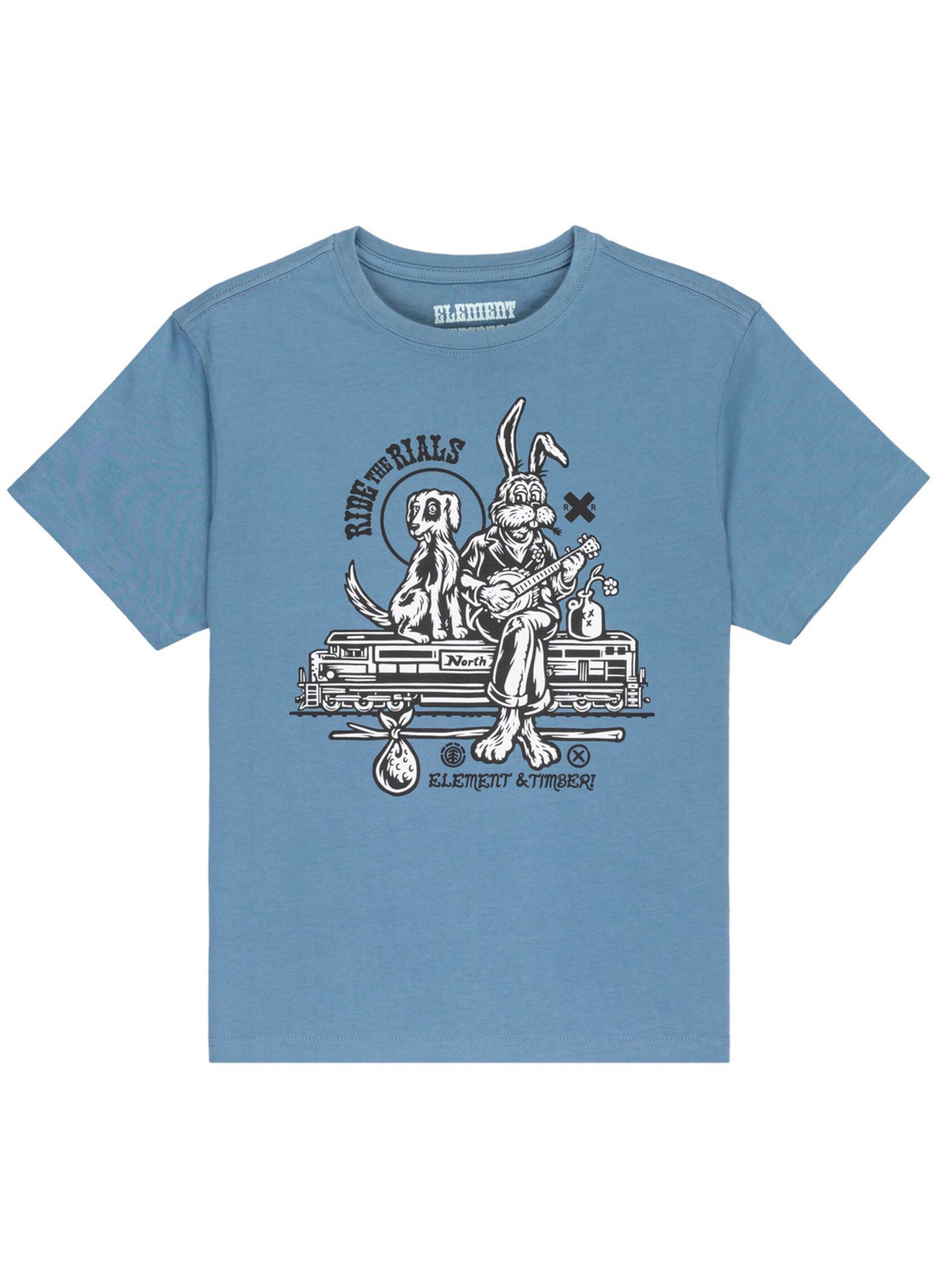 Tee-shirts manches courtes Timber Aboard Ss Y garçon bleu Element Tee-shirts manches courtes Timber Aboard Ss Y garçon bleu BLUE MIRAGE