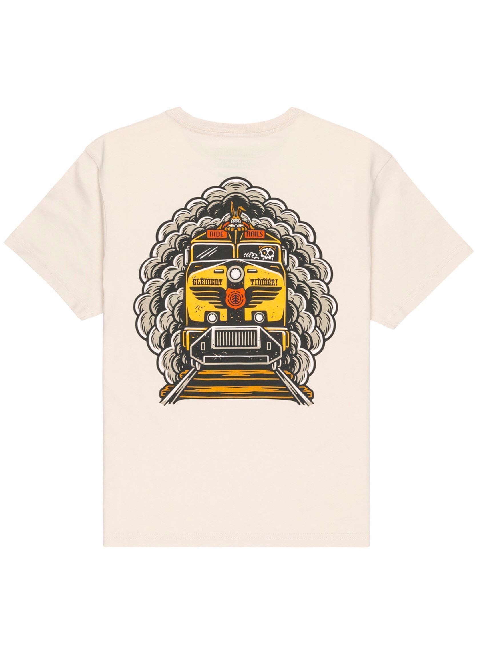 Tee-shirts manches courtes Timber Freight Train Ss Y garçon beige Element Tee-shirts manches courtes Timber Freight Train Ss Y garçon beige OAT MILK