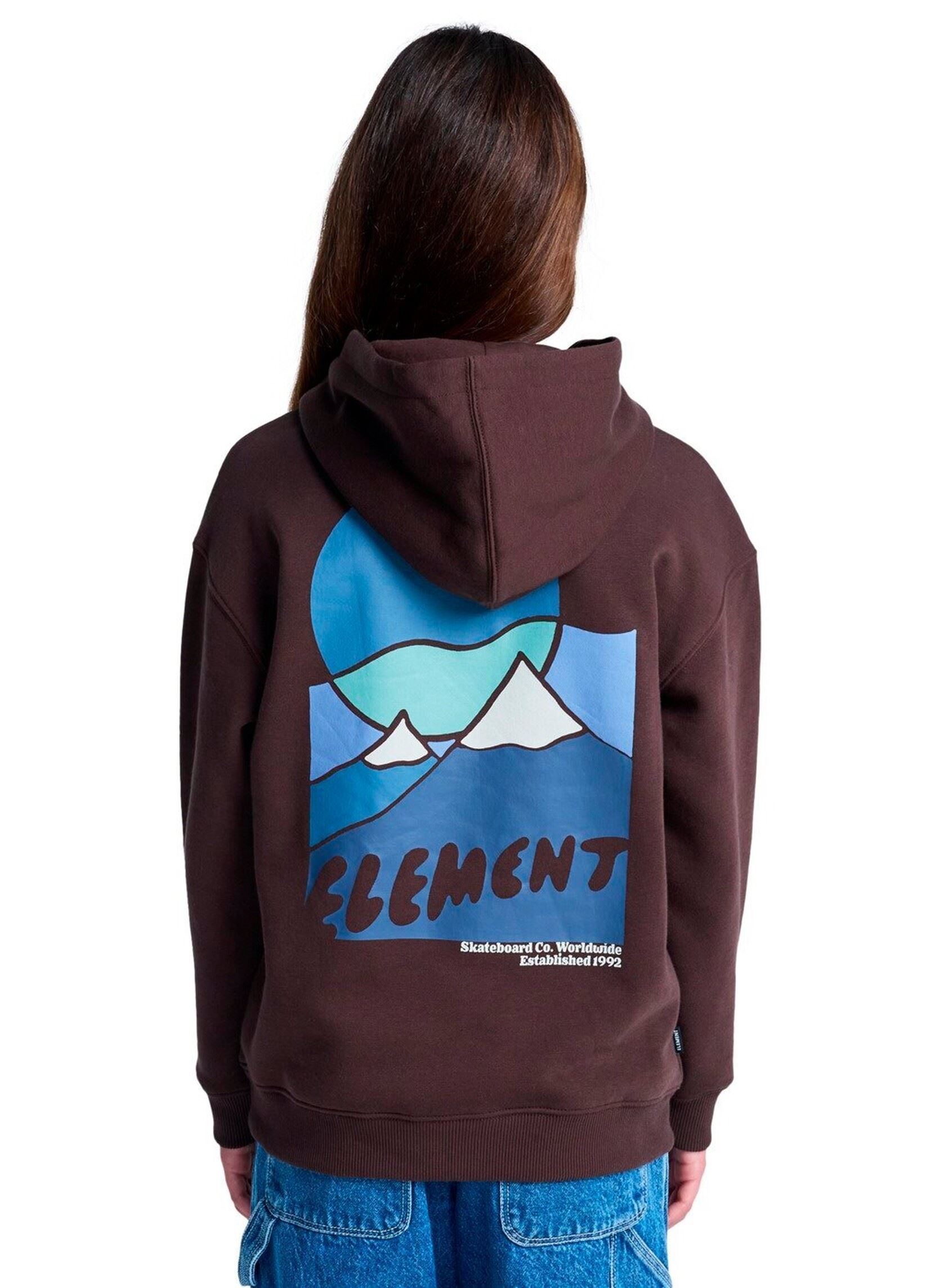 Felpe con cappuccio Sunrise Po Y bambino marrone Element Felpe con cappuccio Sunrise Po Y bambino marrone JAVA