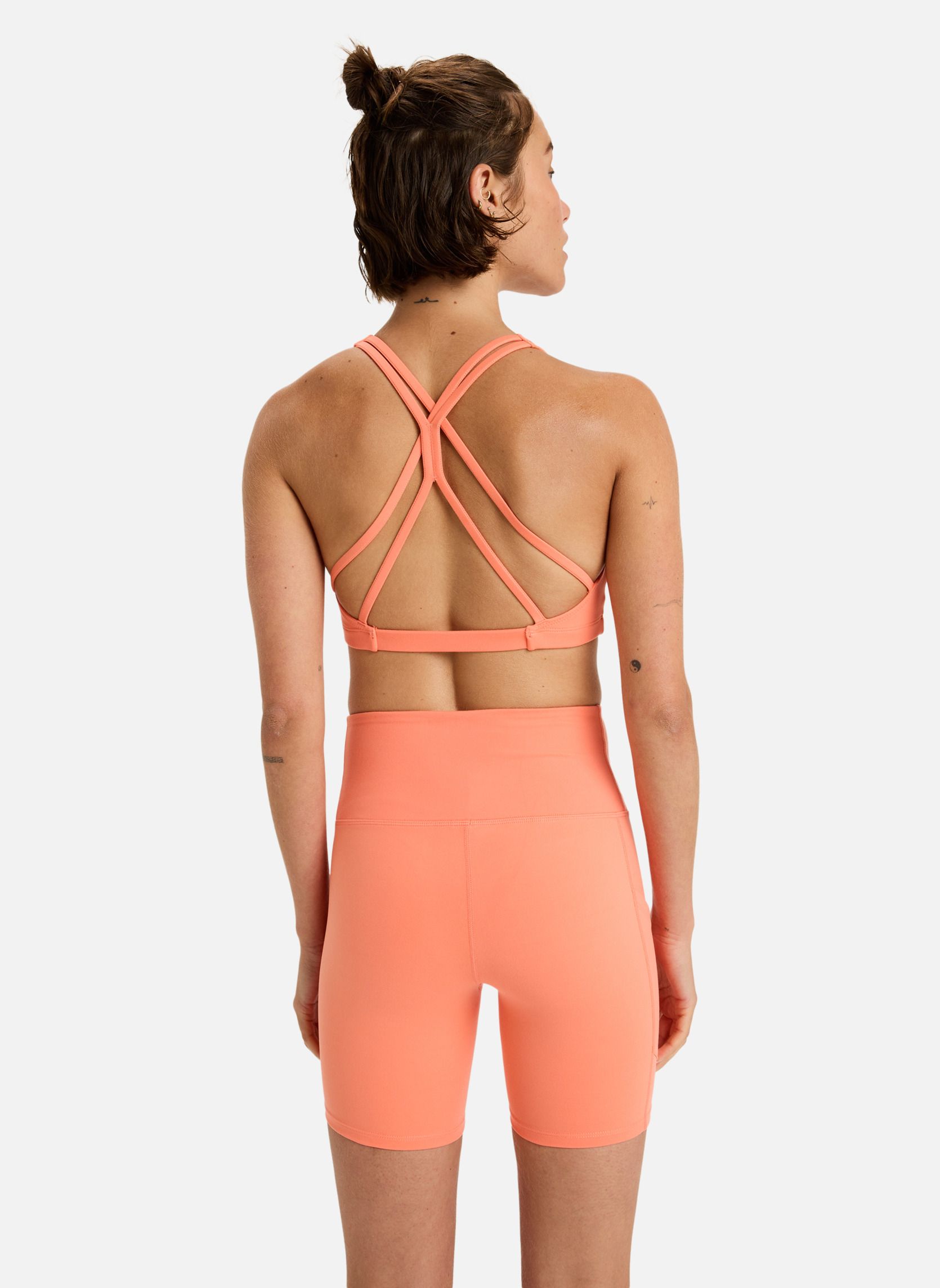 Shorts Heart Into It Biker femme orange Roxy Shorts Heart Into It Biker femme orange Orange