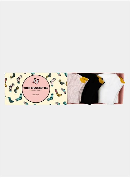 Tites Chaussettes Lot de 5 Languette Coup de Coeur (Multicolore Tites Chaussettes Lot de 5 Languette Coup de Coeur (Multicolore