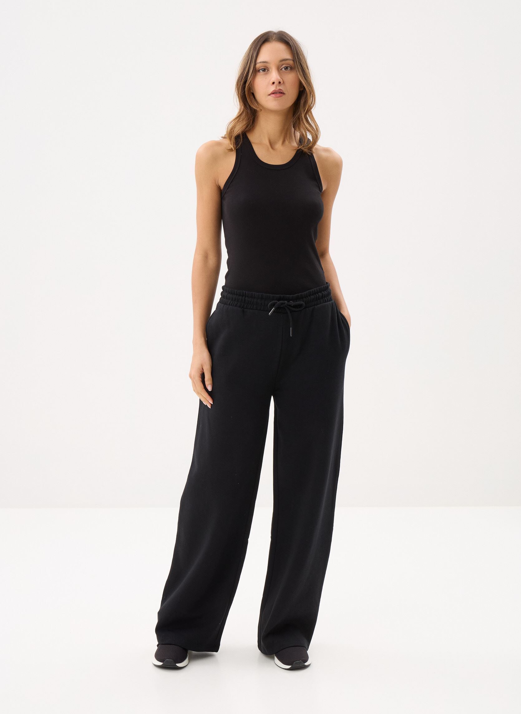 Bas de jogging PWIDEJOGGY femme noir MADE BY Bas de jogging PWIDEJOGGY femme noir JET BLACK
