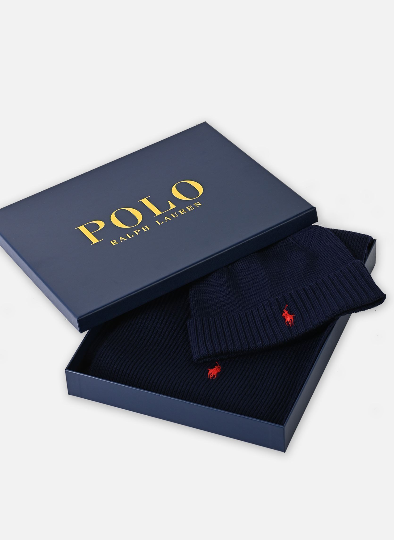 Bonnets Hatscarfgbox-Cold Weather-Hat homme bleu Polo Ralph Lauren Bonnets Hatscarfgbox-Cold Weather-Hat homme bleu HUNTER NAVY