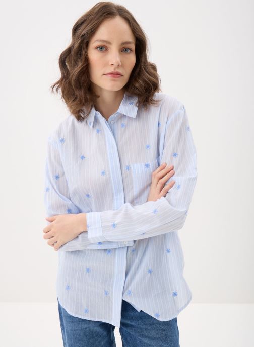MADE BY Chemises manches longues CHESTAR femme bleu