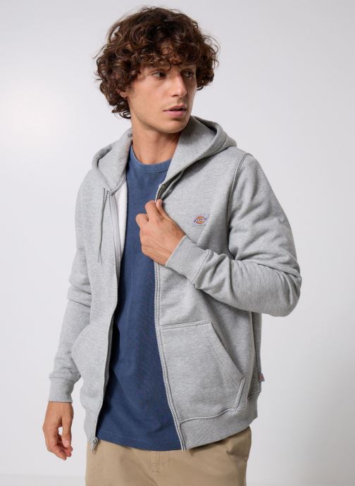 Dickies Sweatshirts mit Reißverschluss Oakport Zip Hoodie M herren grau