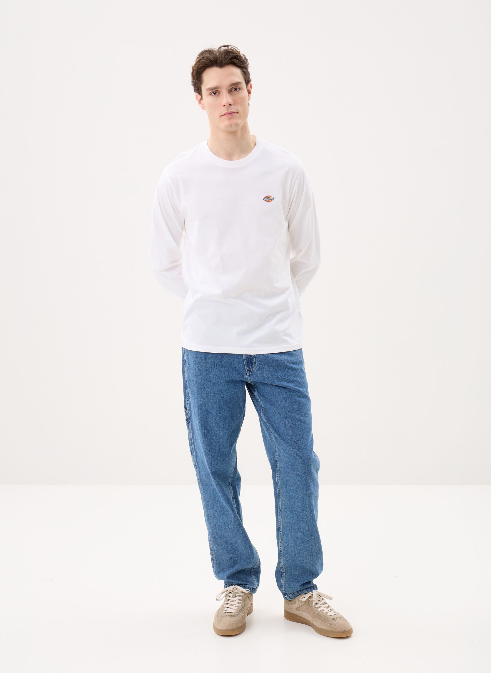 Tee-shirts manches longues Ls Mapleton Tee homme blanc Dickies Tee-shirts manches longues Ls Mapleton Tee homme blanc WHITE