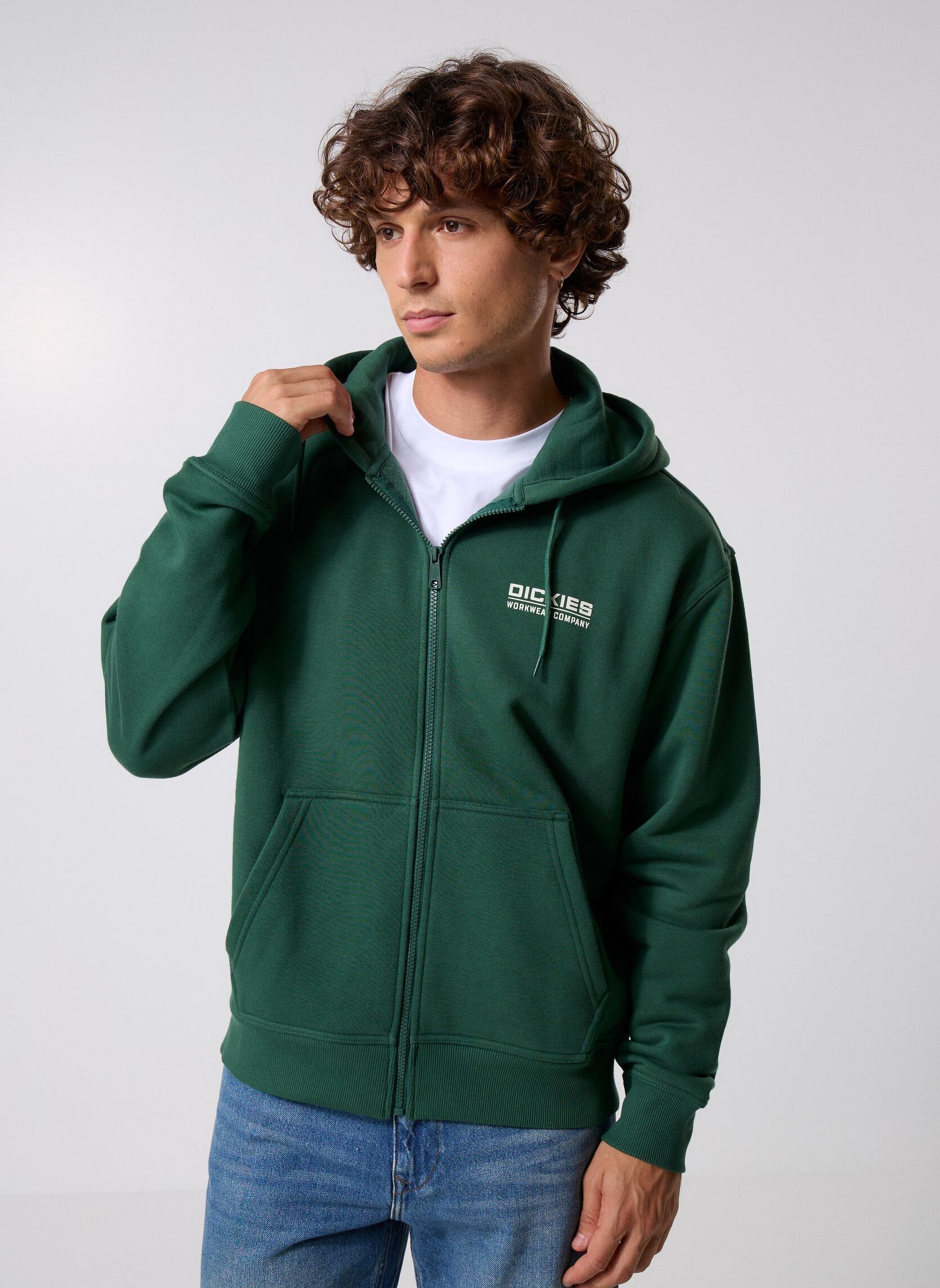 Sweats à capuche Bolivar Fz Hoodie homme vert Dickies Sweats à capuche Bolivar Fz Hoodie homme vert PINE NEEDLE GREEN
