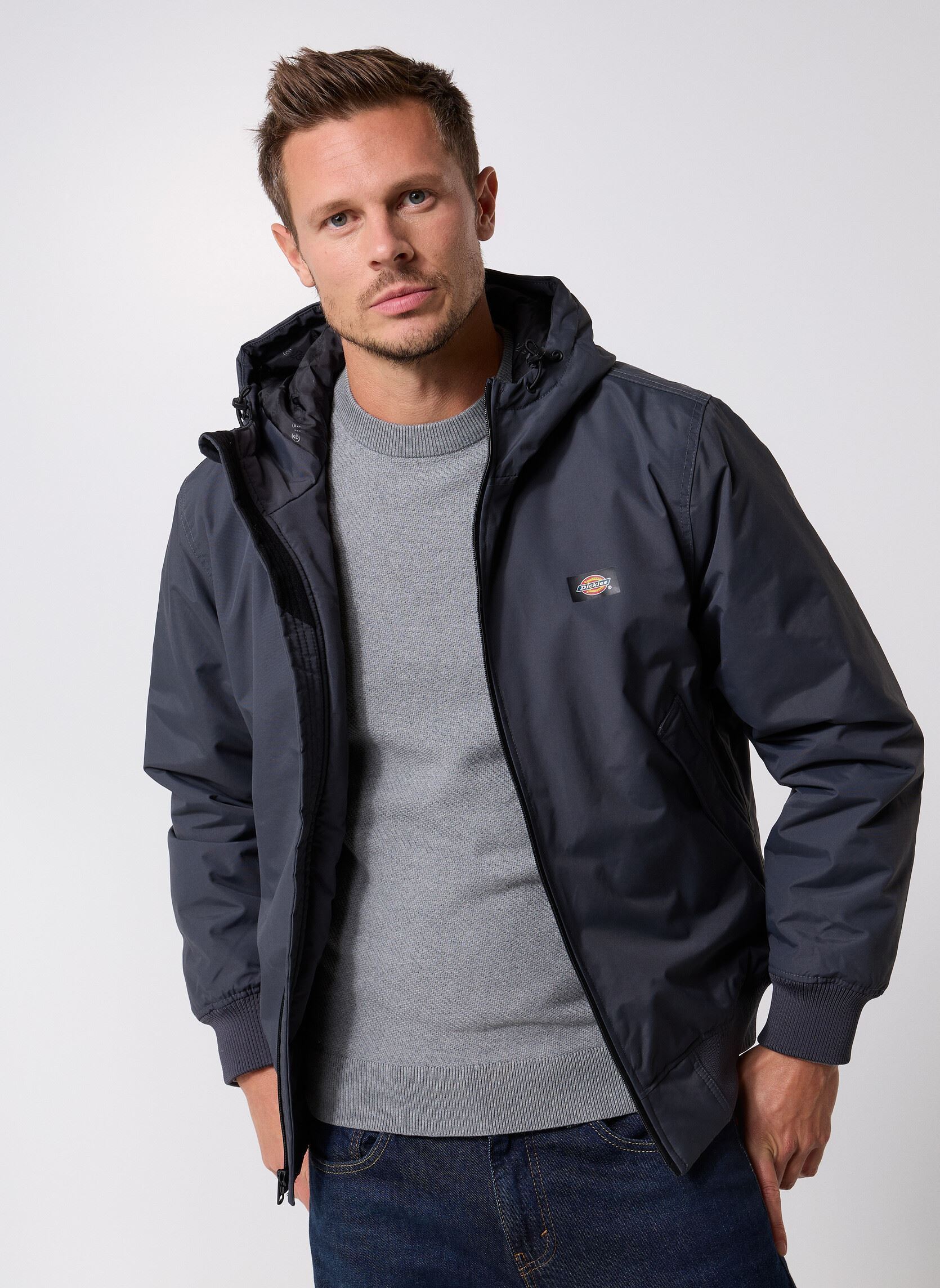 Vêtements Dickies New Sarpy Jacket Charcoal pour Homme