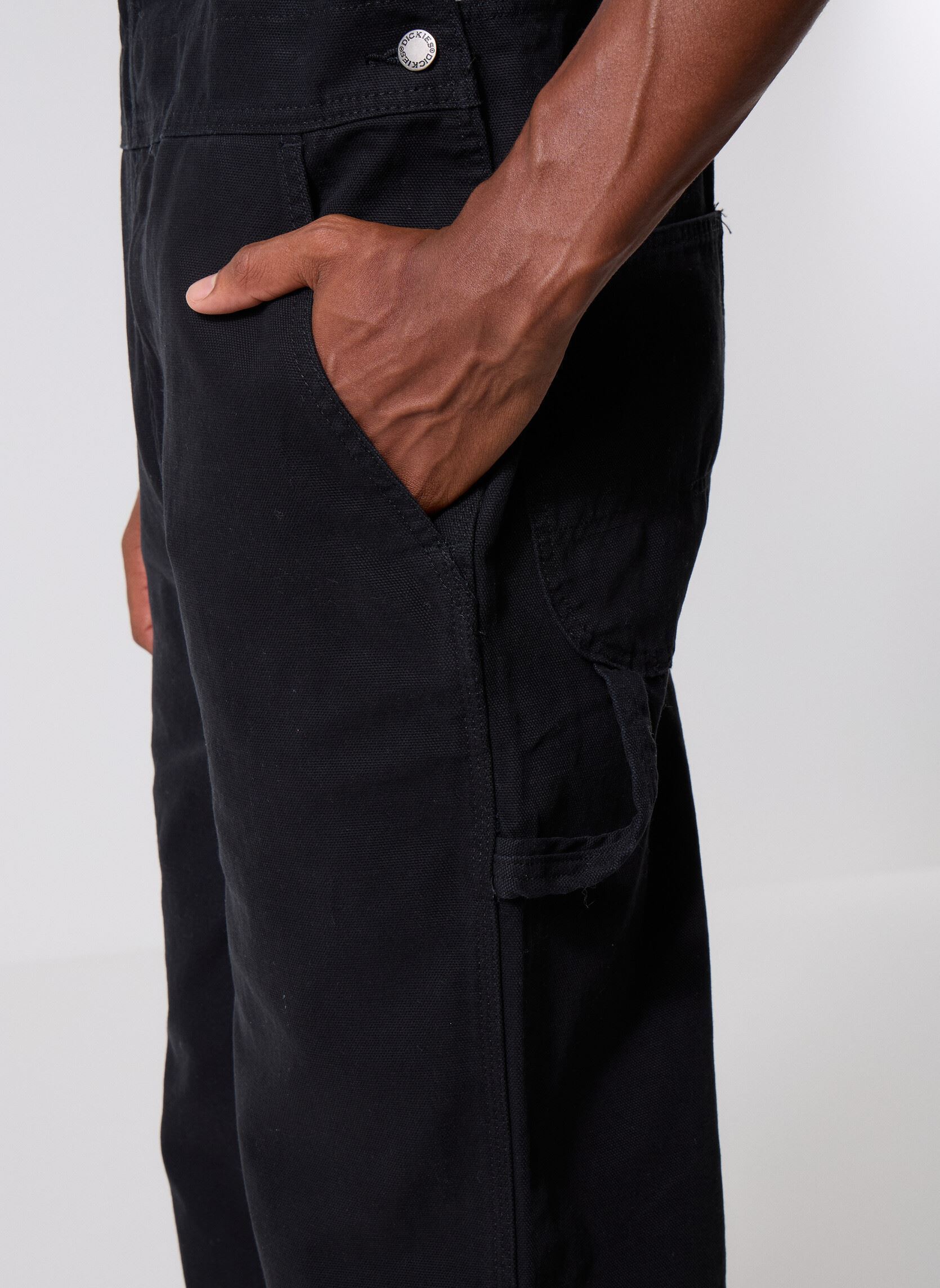 Hosen Canvas Bib herren schwarz Dickies Hosen Canvas Bib herren schwarz BLACK