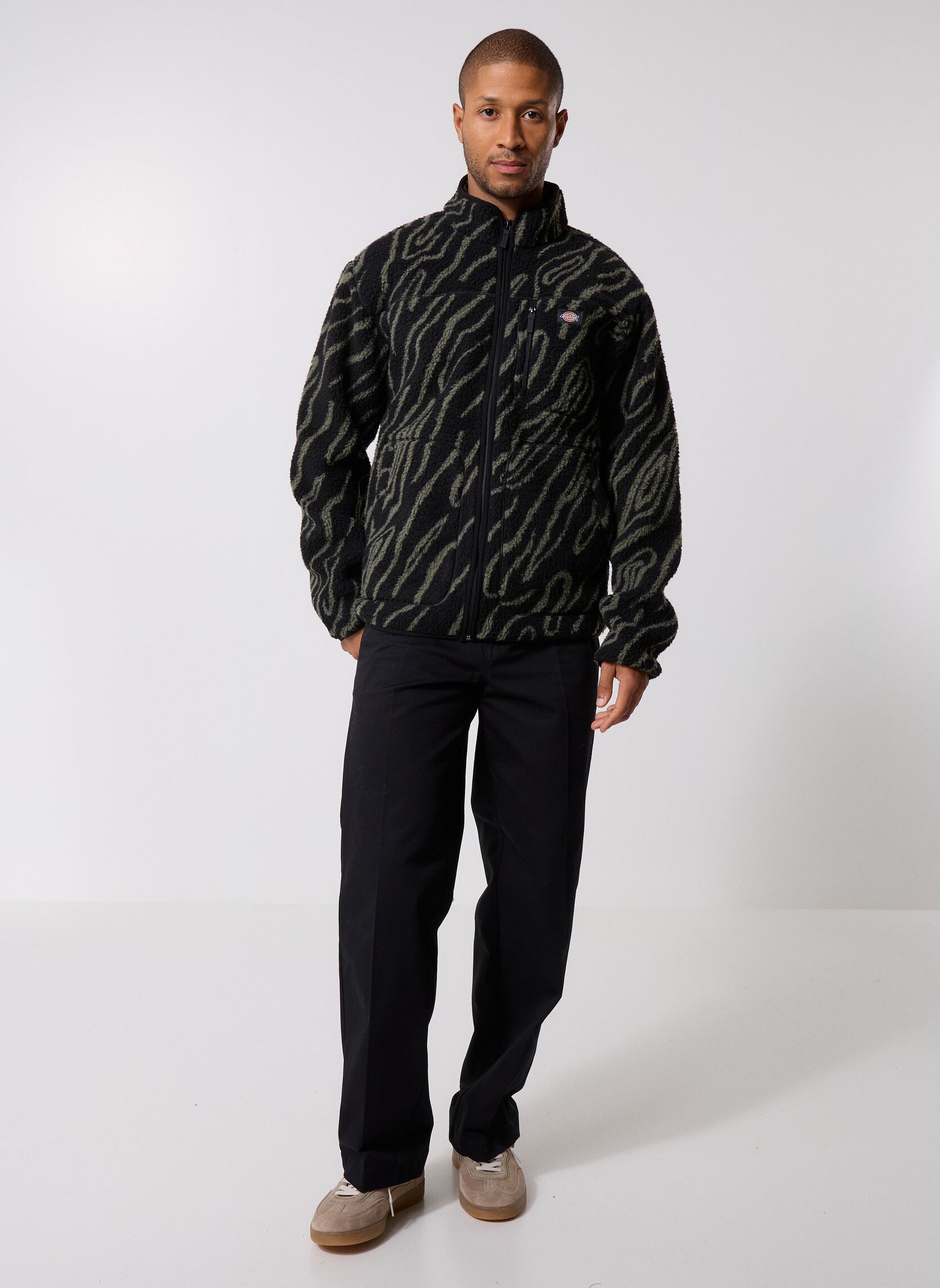 Fleece truien Mount Hope Printed heren zwart Dickies Fleece truien Mount Hope Printed heren zwart BLACK
