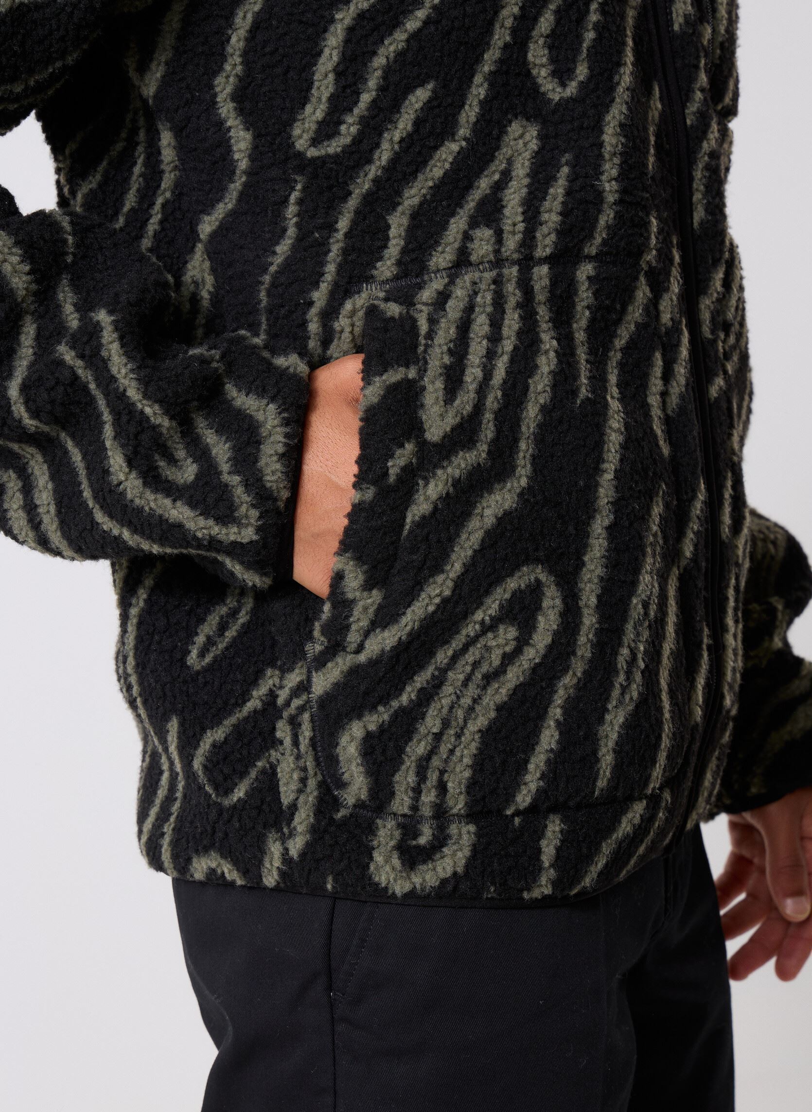 Fleece truien Mount Hope Printed heren zwart Dickies Fleece truien Mount Hope Printed heren zwart BLACK
