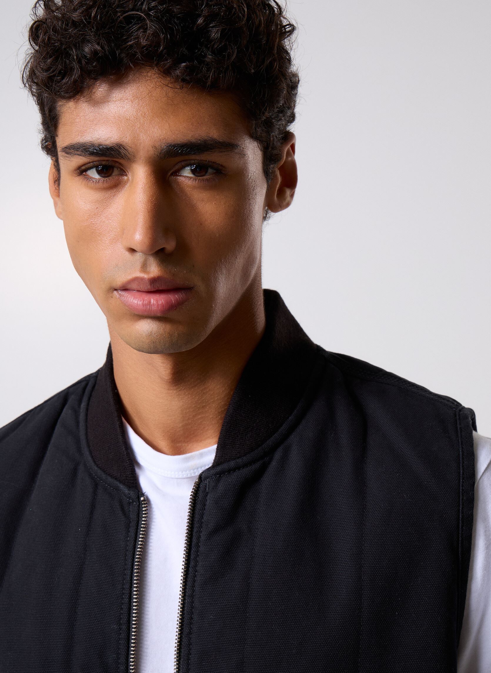 Vestes Quilted Canvas Vest homme noir Dickies Vestes Quilted Canvas Vest homme noir BLACK