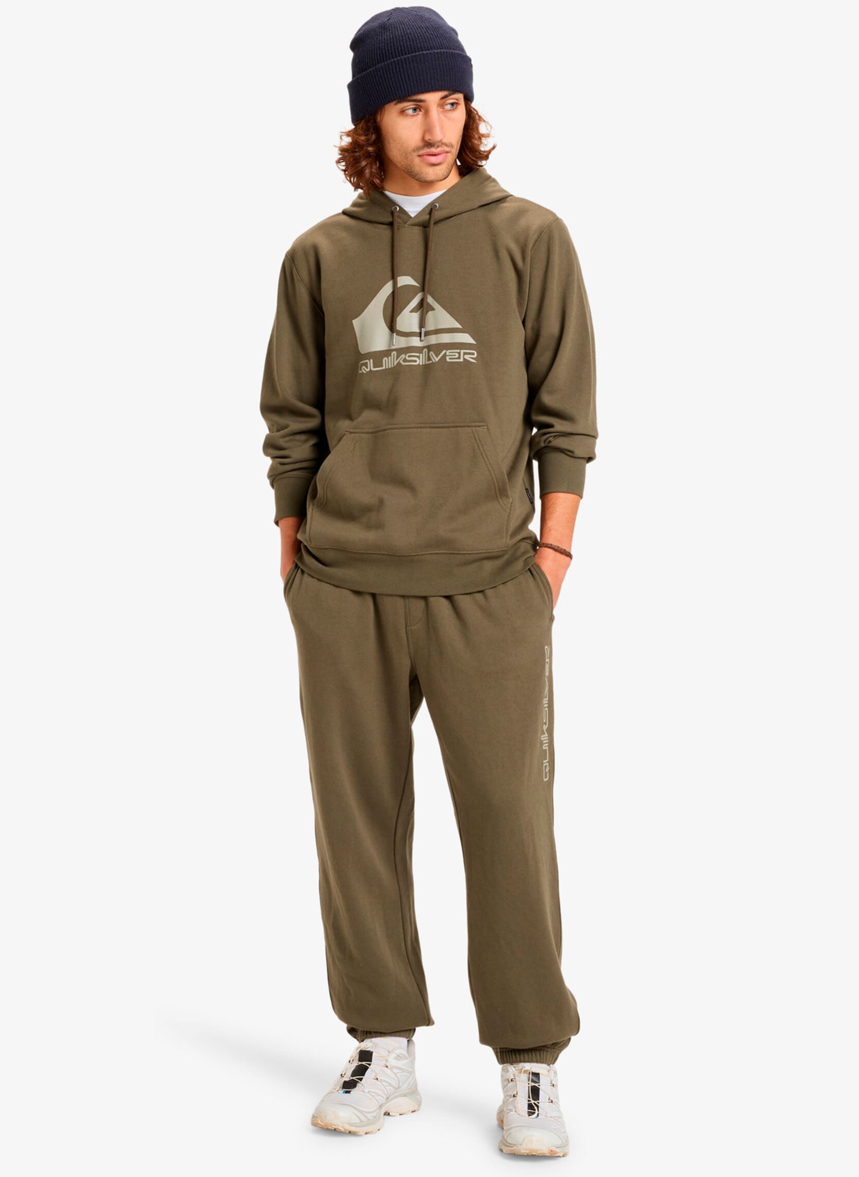 Sweats à capuche Comp Logo Hoodie homme vert Quiksilver Sweats à capuche Comp Logo Hoodie homme vert GRAPE LEAF