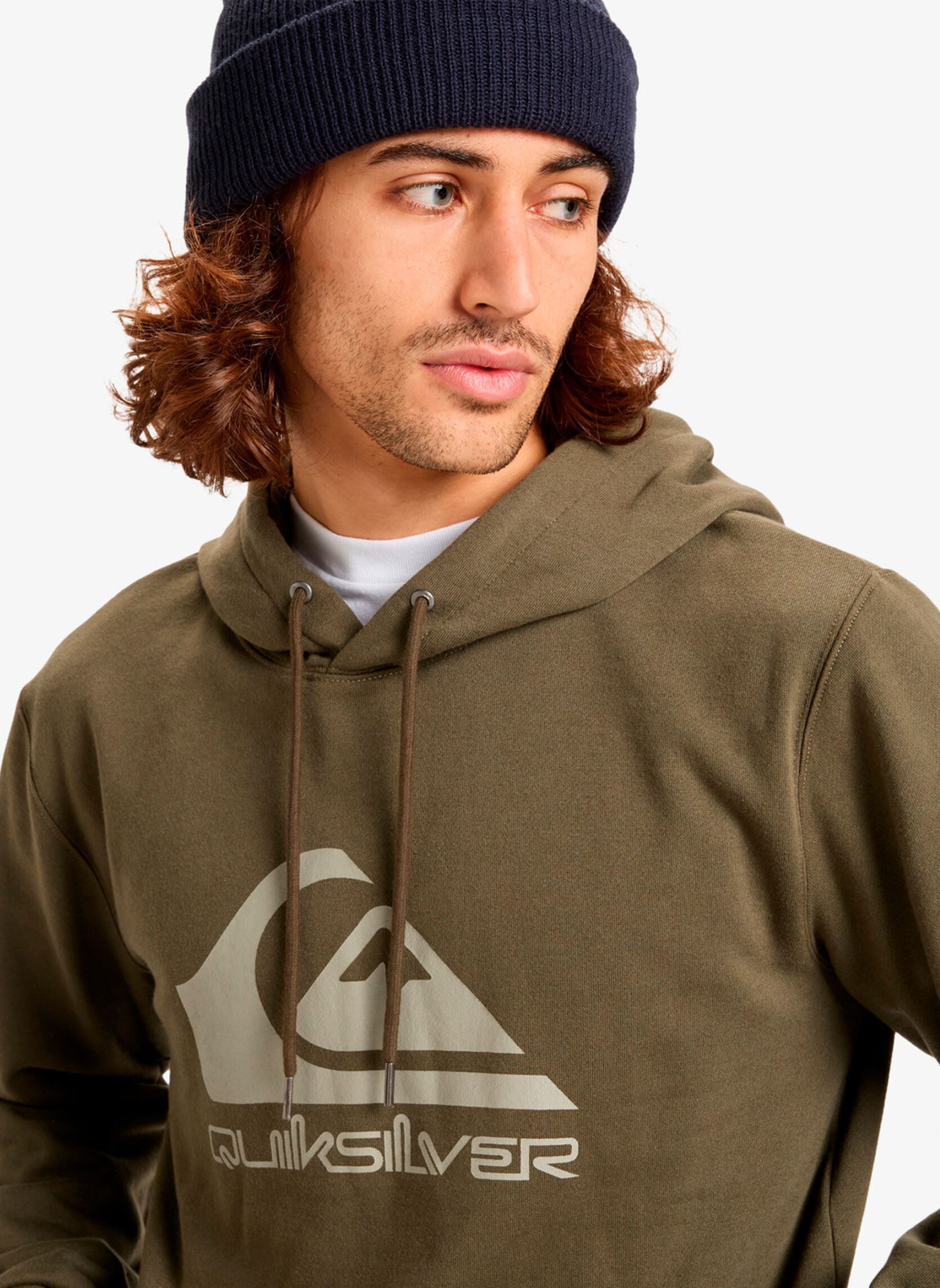 Sweats à capuche Comp Logo Hoodie homme vert Quiksilver Sweats à capuche Comp Logo Hoodie homme vert GRAPE LEAF