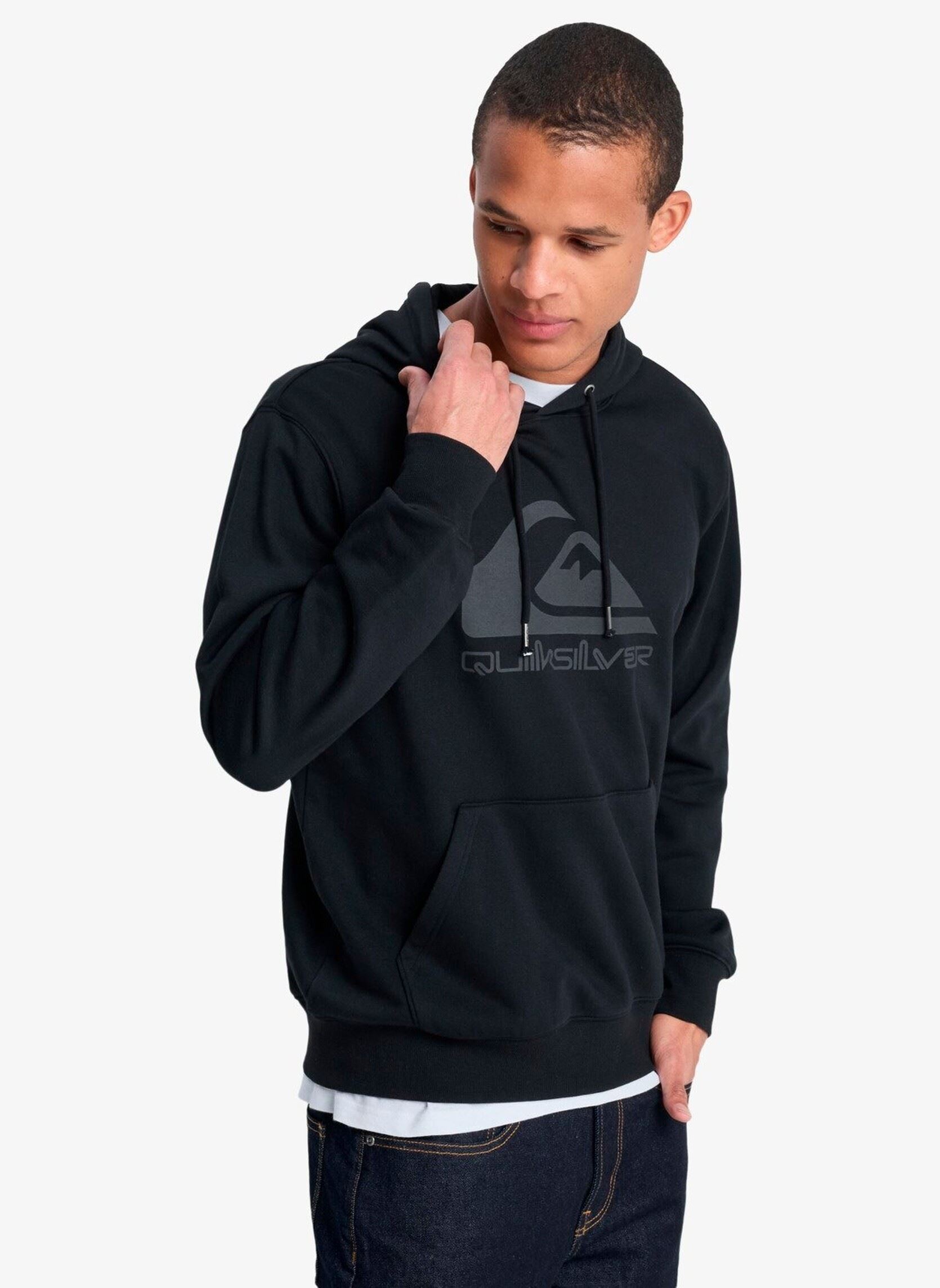 Sweats à capuche Comp Logo Hoodie homme noir Quiksilver Sweats à capuche Comp Logo Hoodie homme noir Black