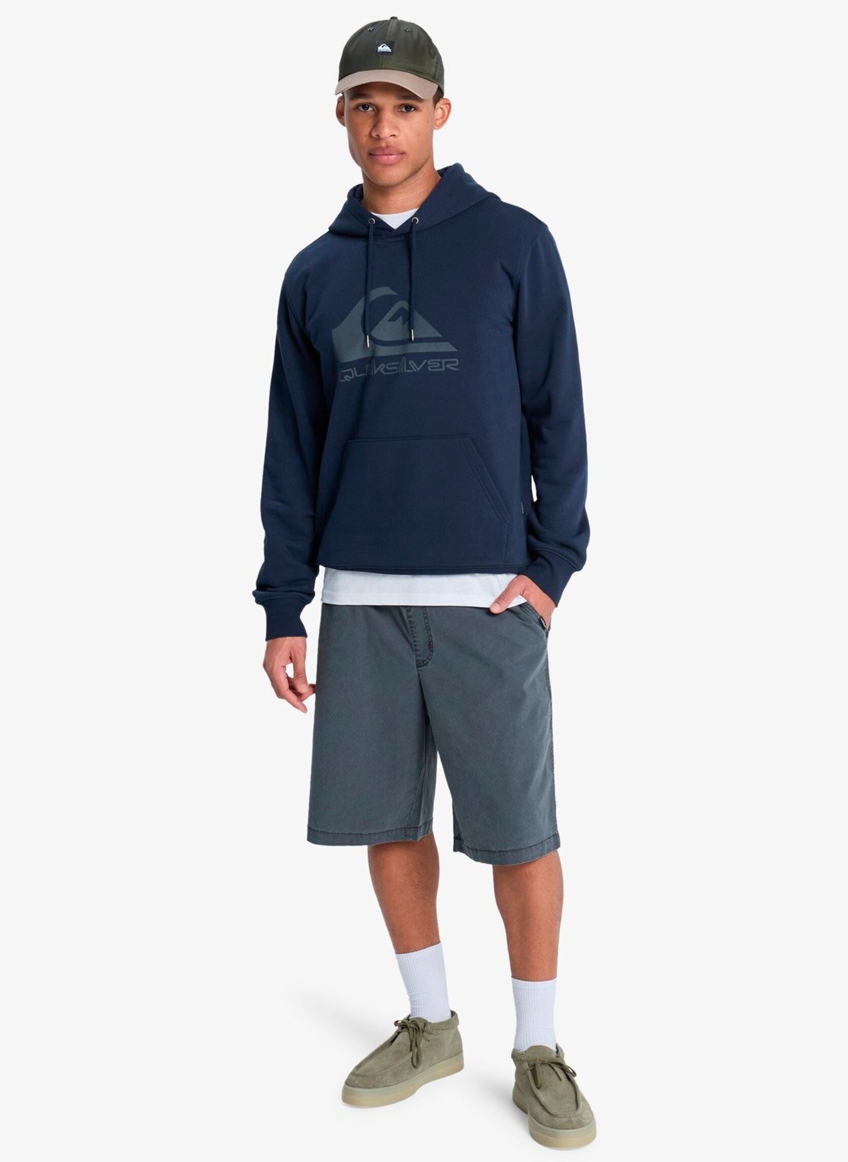 Hoodies Comp Logo Hoodie heren blauw Quiksilver Hoodies Comp Logo Hoodie heren blauw Dark Navy