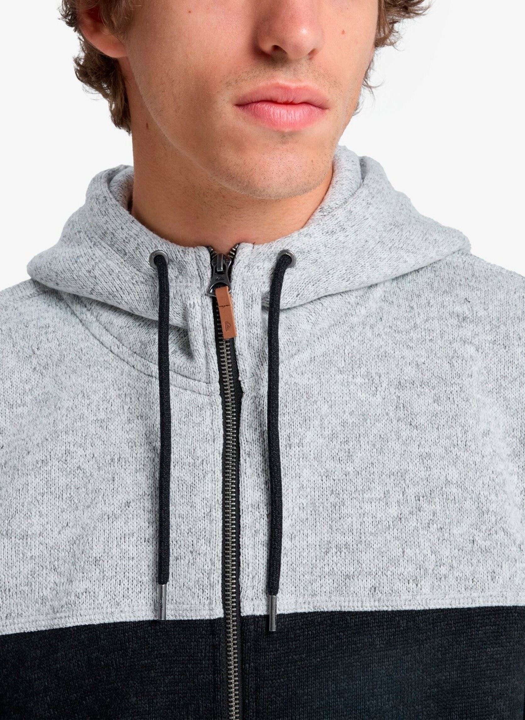 Sweats zippés Keller Block Zip homme noir Quiksilver Sweats zippés Keller Block Zip homme noir BLACK HEATHER