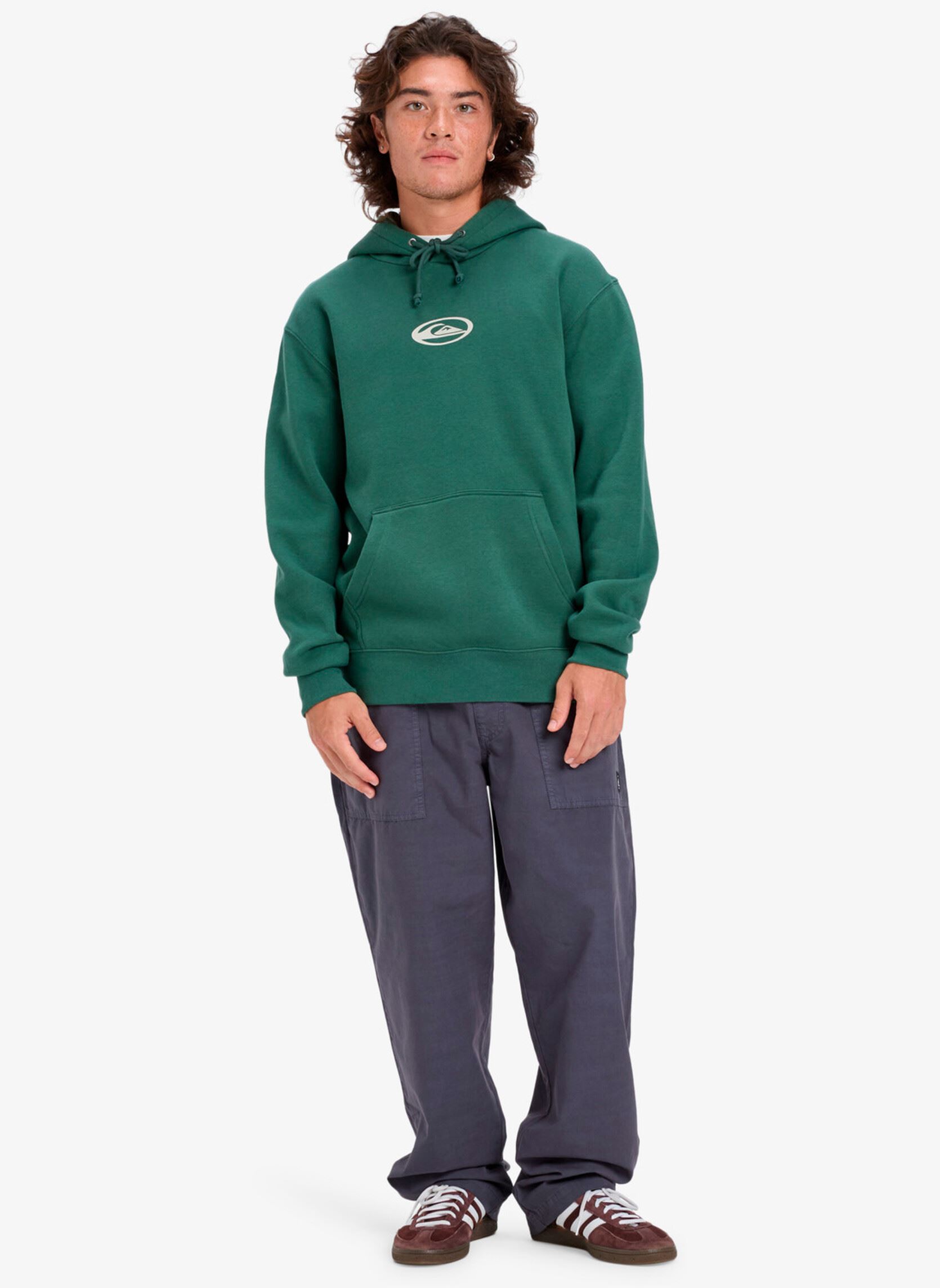 Kapuzenpullover Salt Water Graphic Hoodie herren grün Quiksilver Kapuzenpullover Salt Water Graphic Hoodie herren grün Trekking Green
