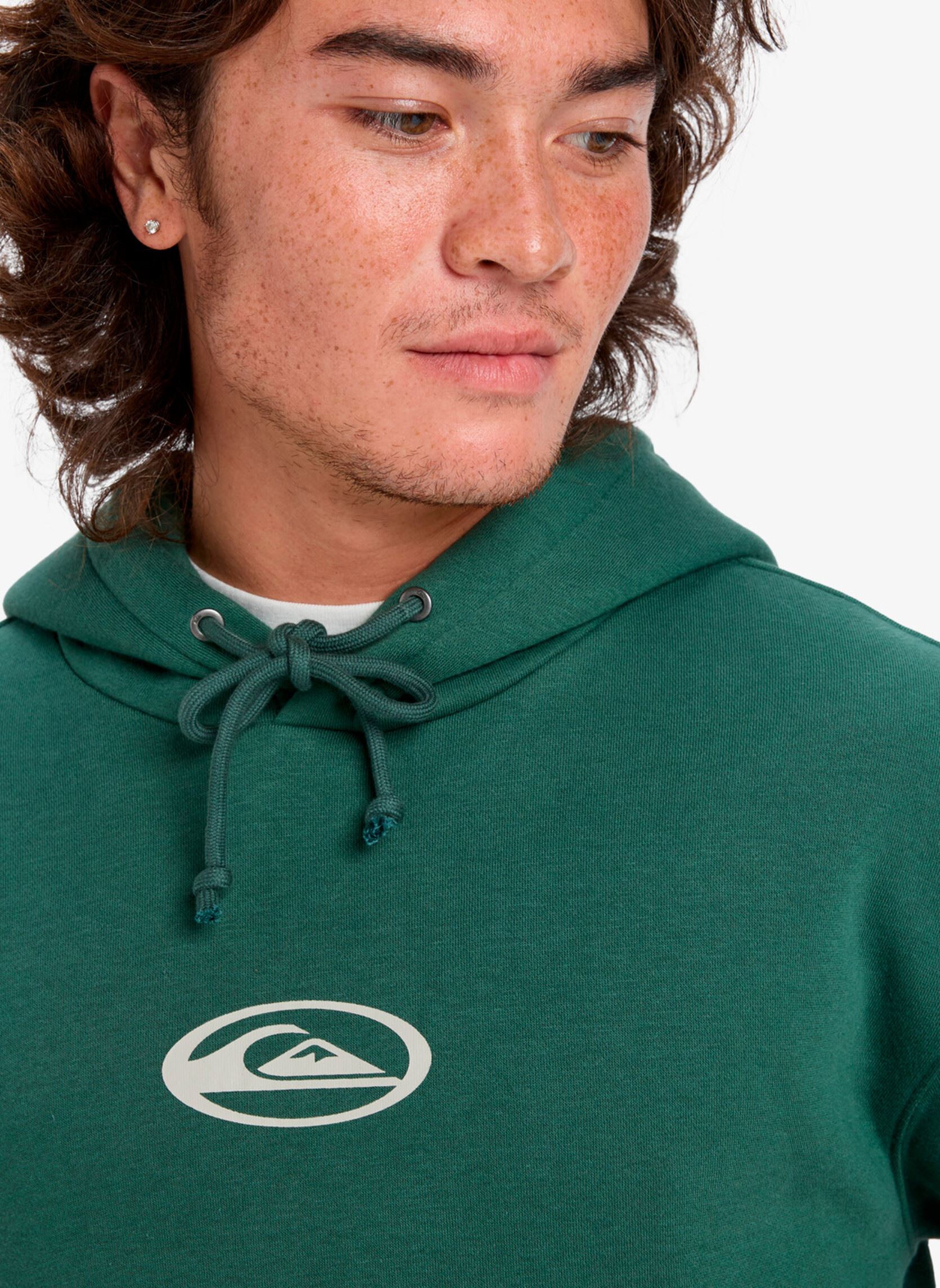 Kapuzenpullover Salt Water Graphic Hoodie herren grün Quiksilver Kapuzenpullover Salt Water Graphic Hoodie herren grün Trekking Green
