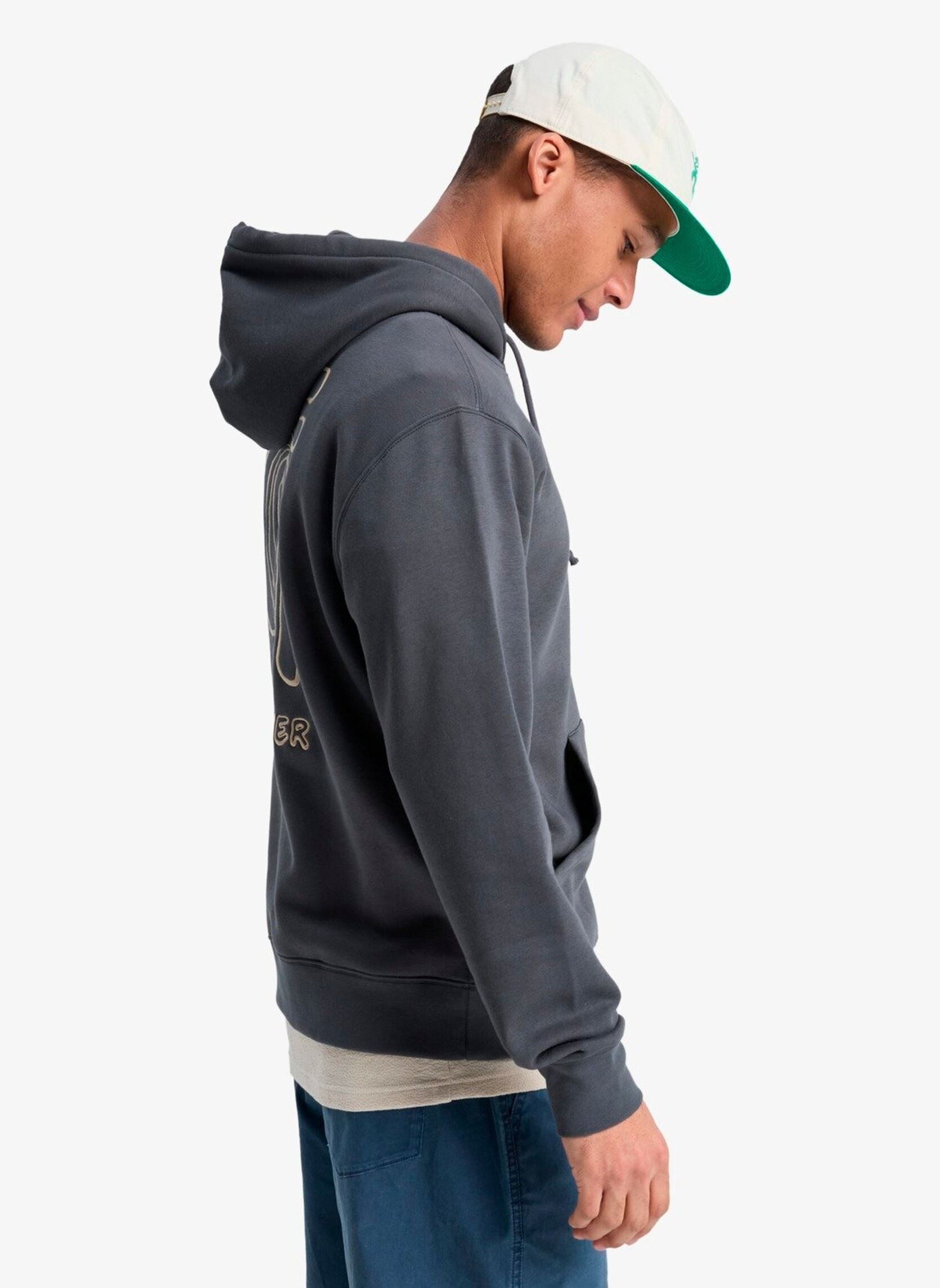 Hoodies Salt Water Graphic Hoodie heren grijs Quiksilver Hoodies Salt Water Graphic Hoodie heren grijs Iron Gate