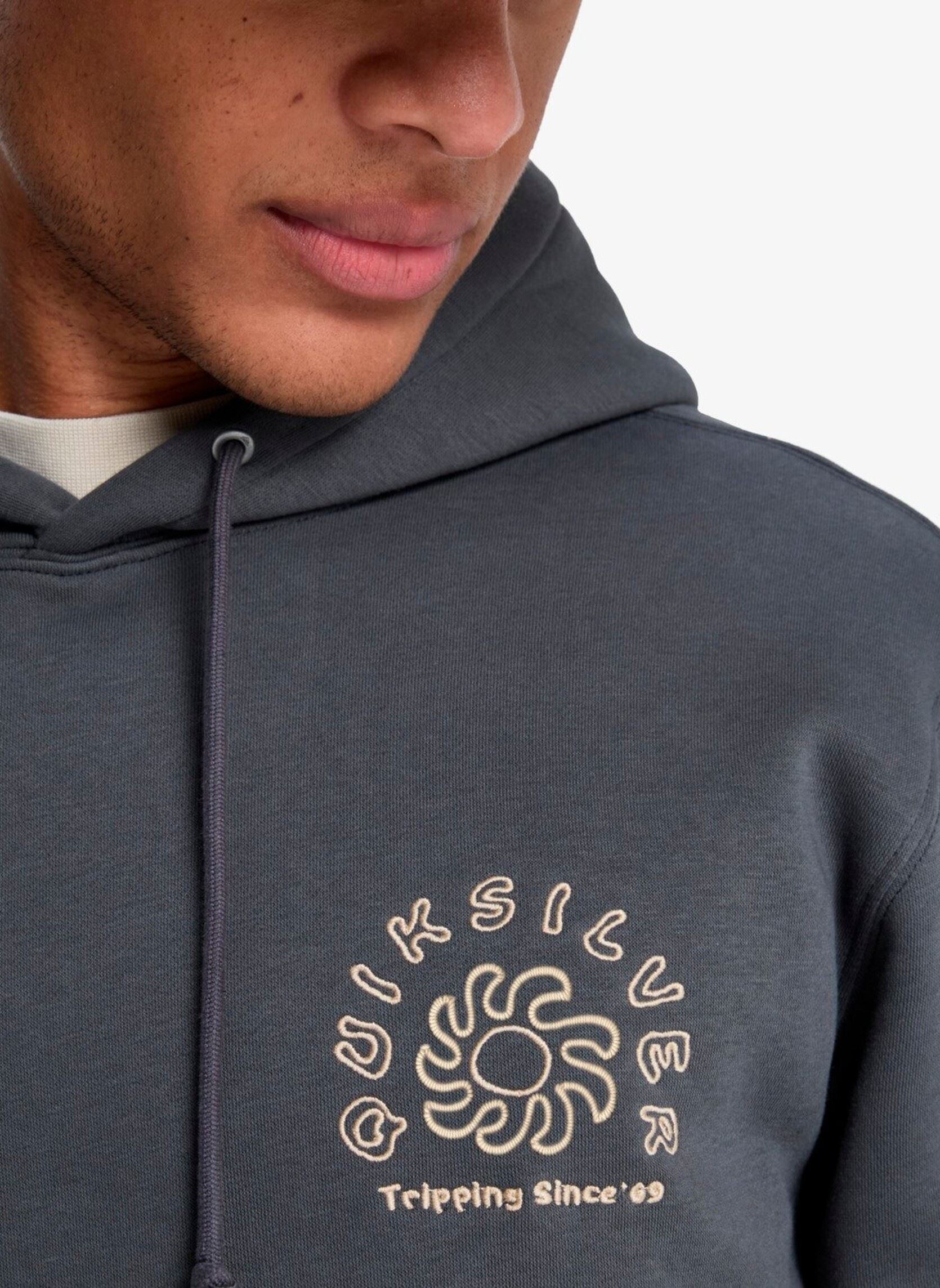 Hoodies Salt Water Graphic Hoodie heren grijs Quiksilver Hoodies Salt Water Graphic Hoodie heren grijs Iron Gate