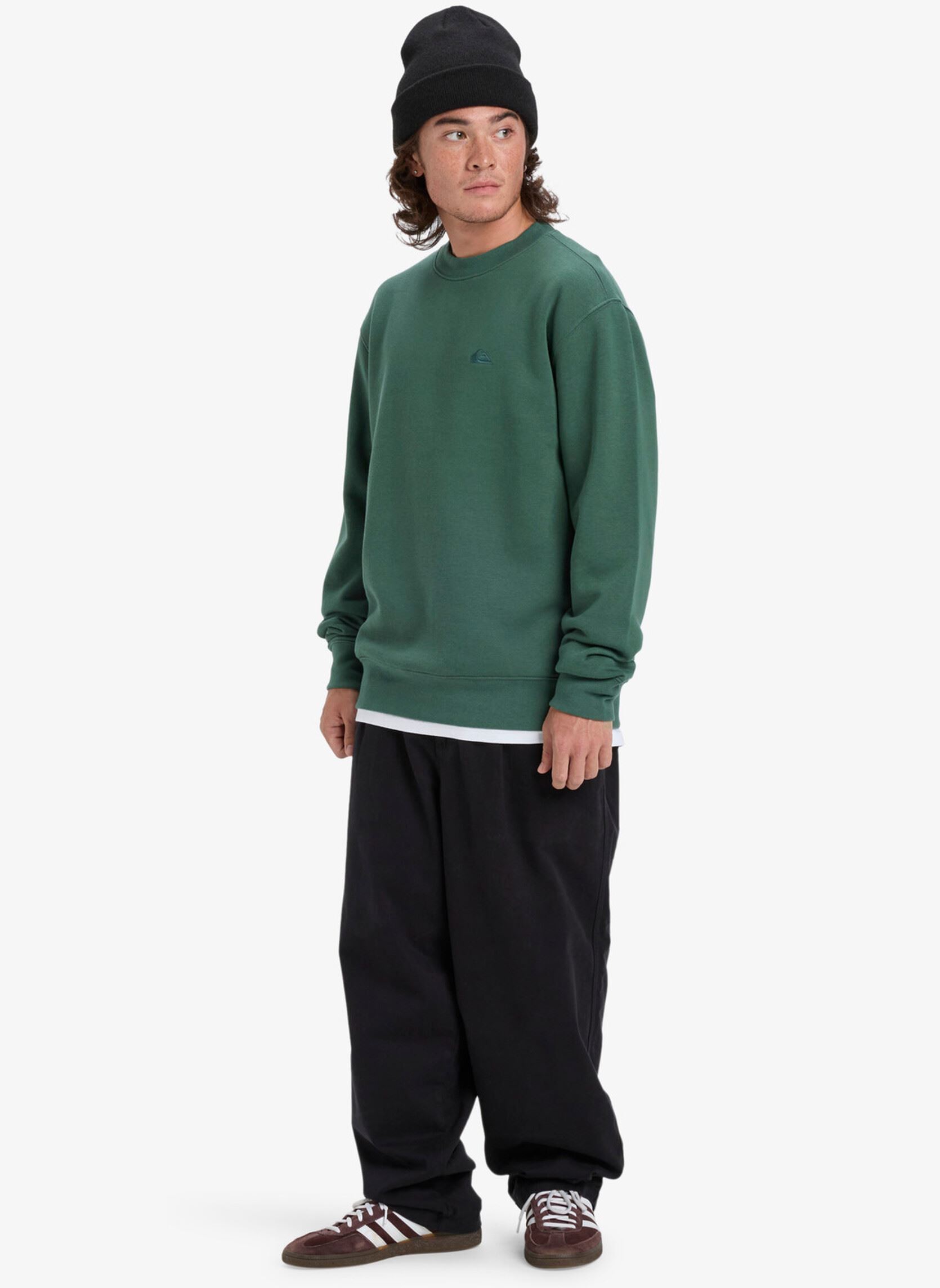 Sweats Salt Water Crew homme vert Quiksilver Sweats Salt Water Crew homme vert Trekking Green