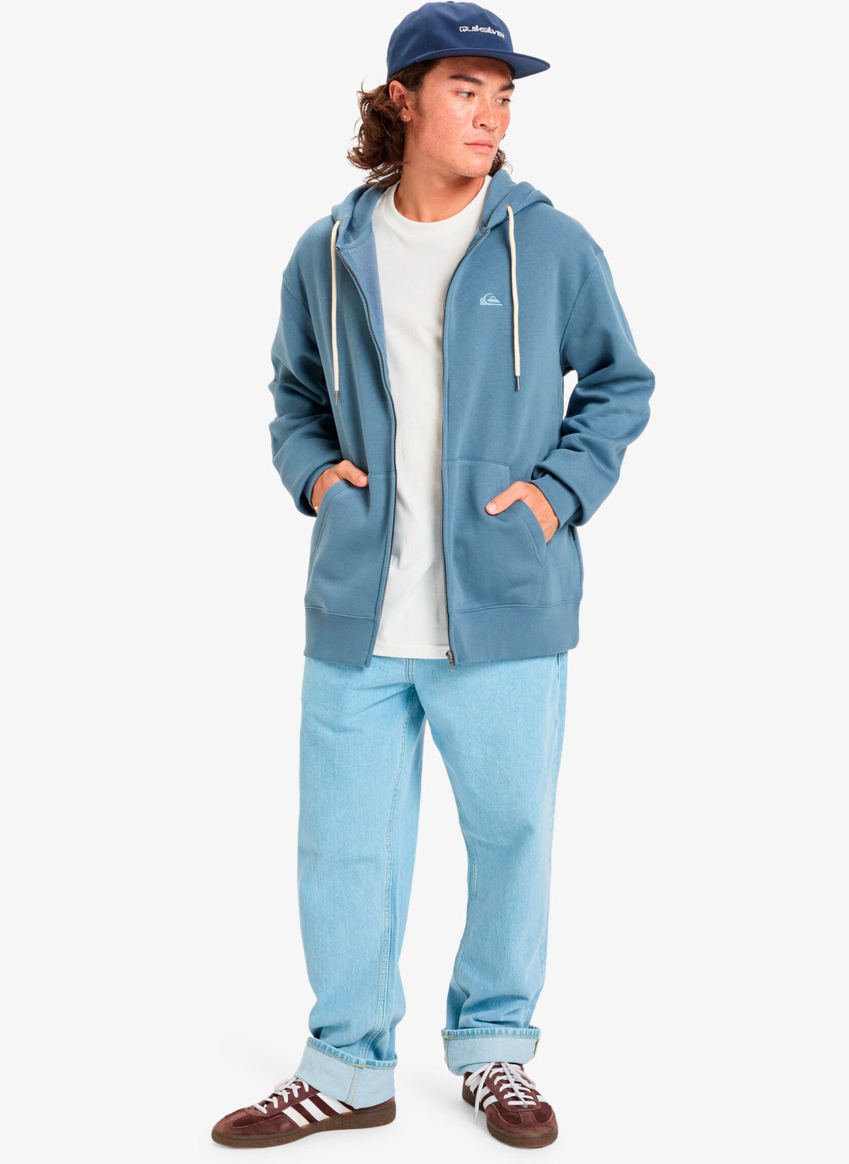 Sweats zippés Salt Water Zip Hoodie homme bleu Quiksilver Sweats zippés Salt Water Zip Hoodie homme bleu China blue