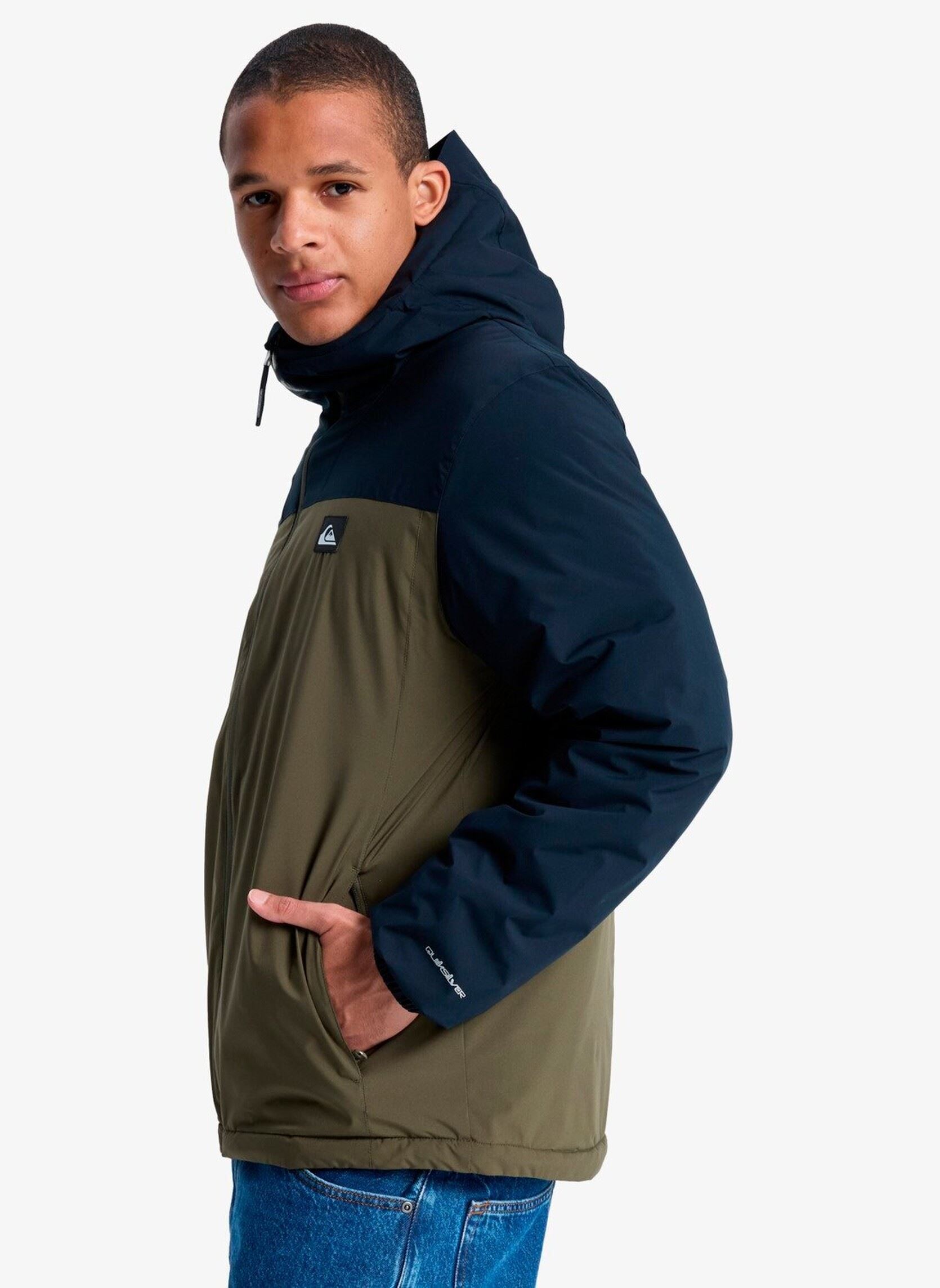 Bomberjacken Overcast 3K Insulated herren grün Quiksilver Bomberjacken Overcast 3K Insulated herren grün GRAPE LEAF