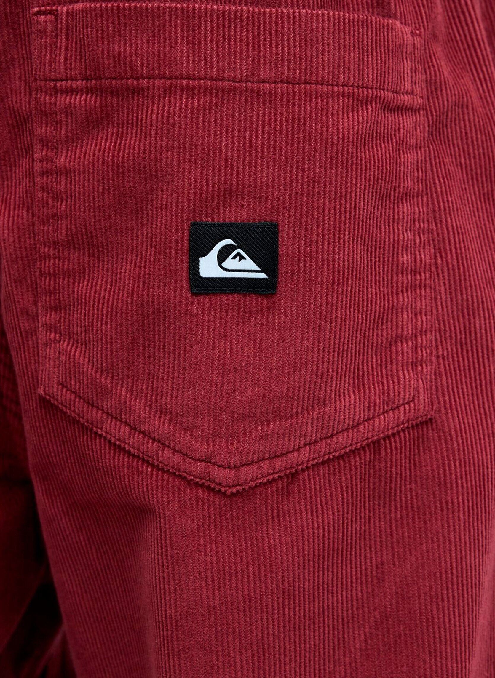 Pantalons droits Taxer Regular Cord Pant homme rouge Quiksilver Pantalons droits Taxer Regular Cord Pant homme rouge OXBLOOD RED