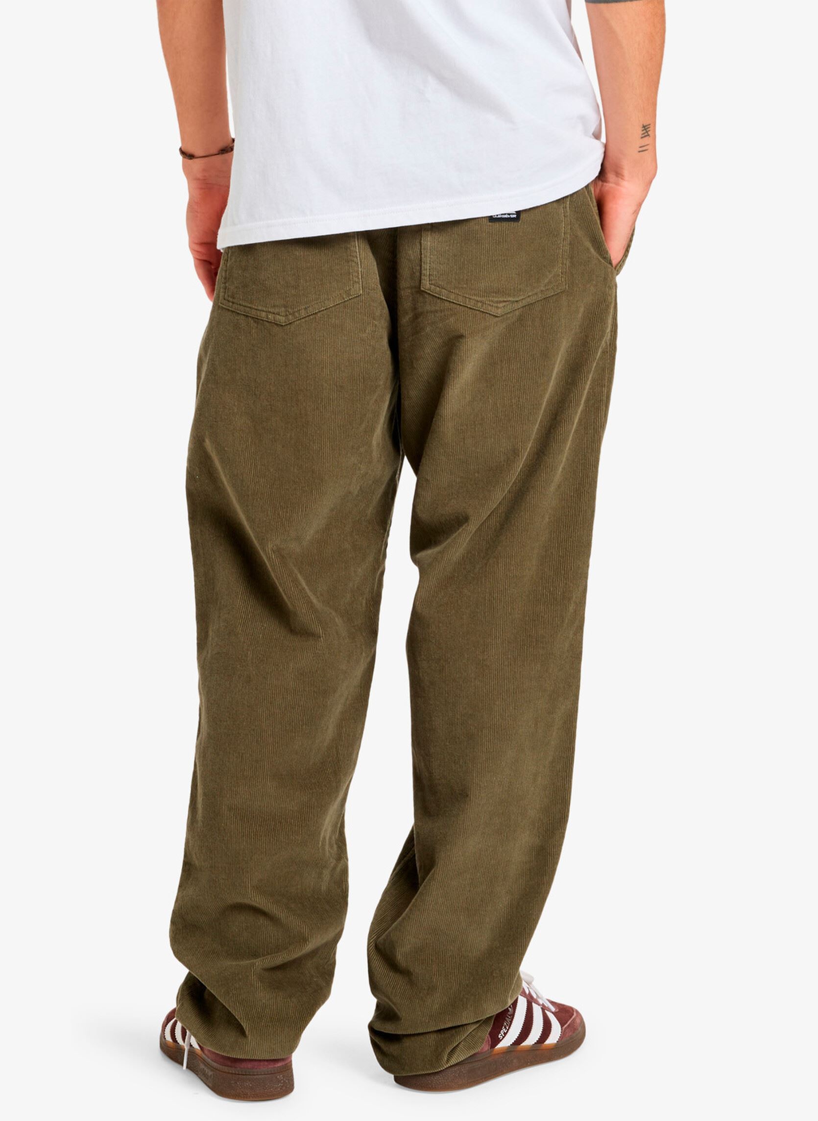Rechte broeken Taxer Regular Cord Pant heren groen Quiksilver Rechte broeken Taxer Regular Cord Pant heren groen GRAPE LEAF