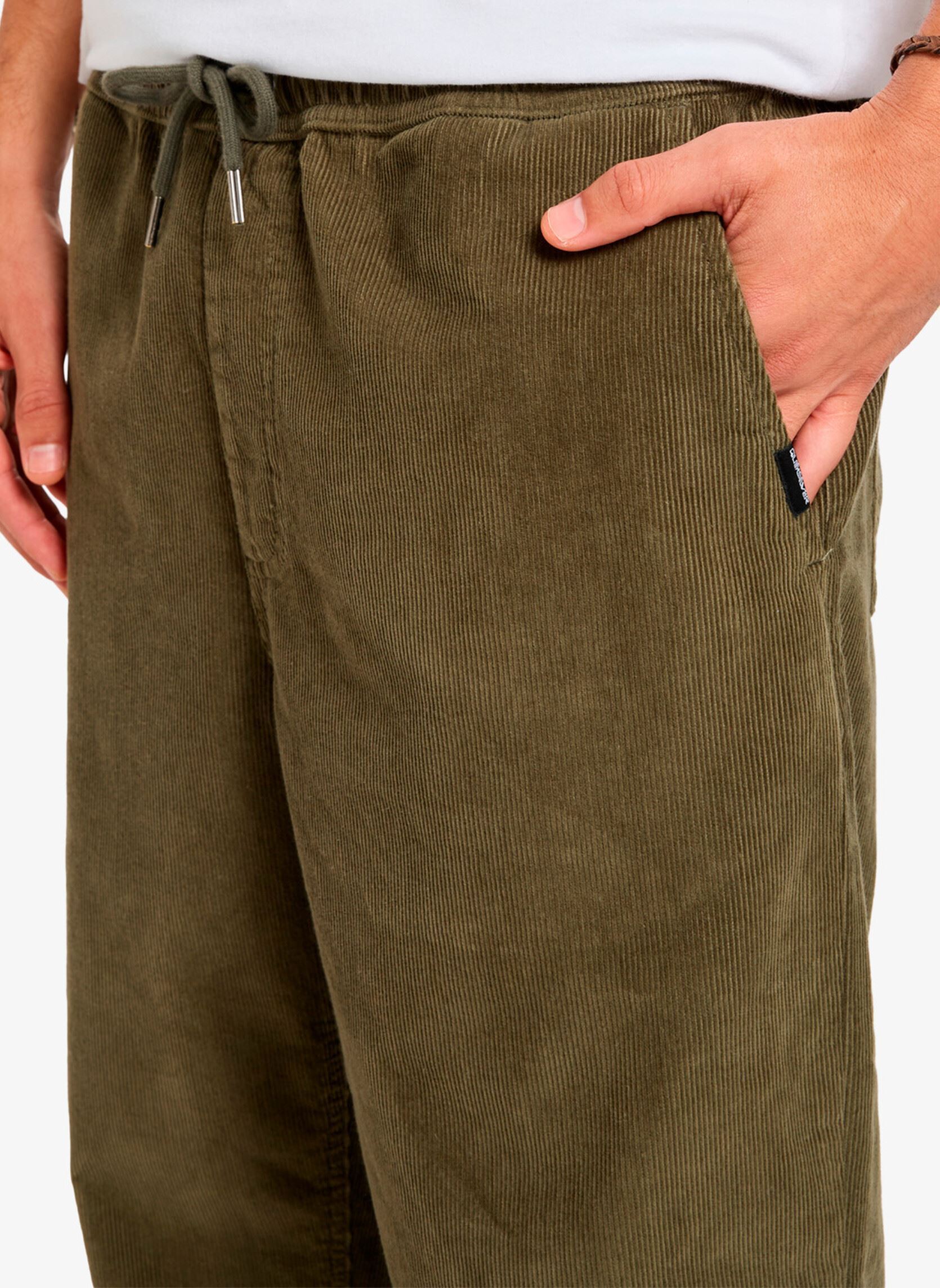 Rechte broeken Taxer Regular Cord Pant heren groen Quiksilver Rechte broeken Taxer Regular Cord Pant heren groen GRAPE LEAF