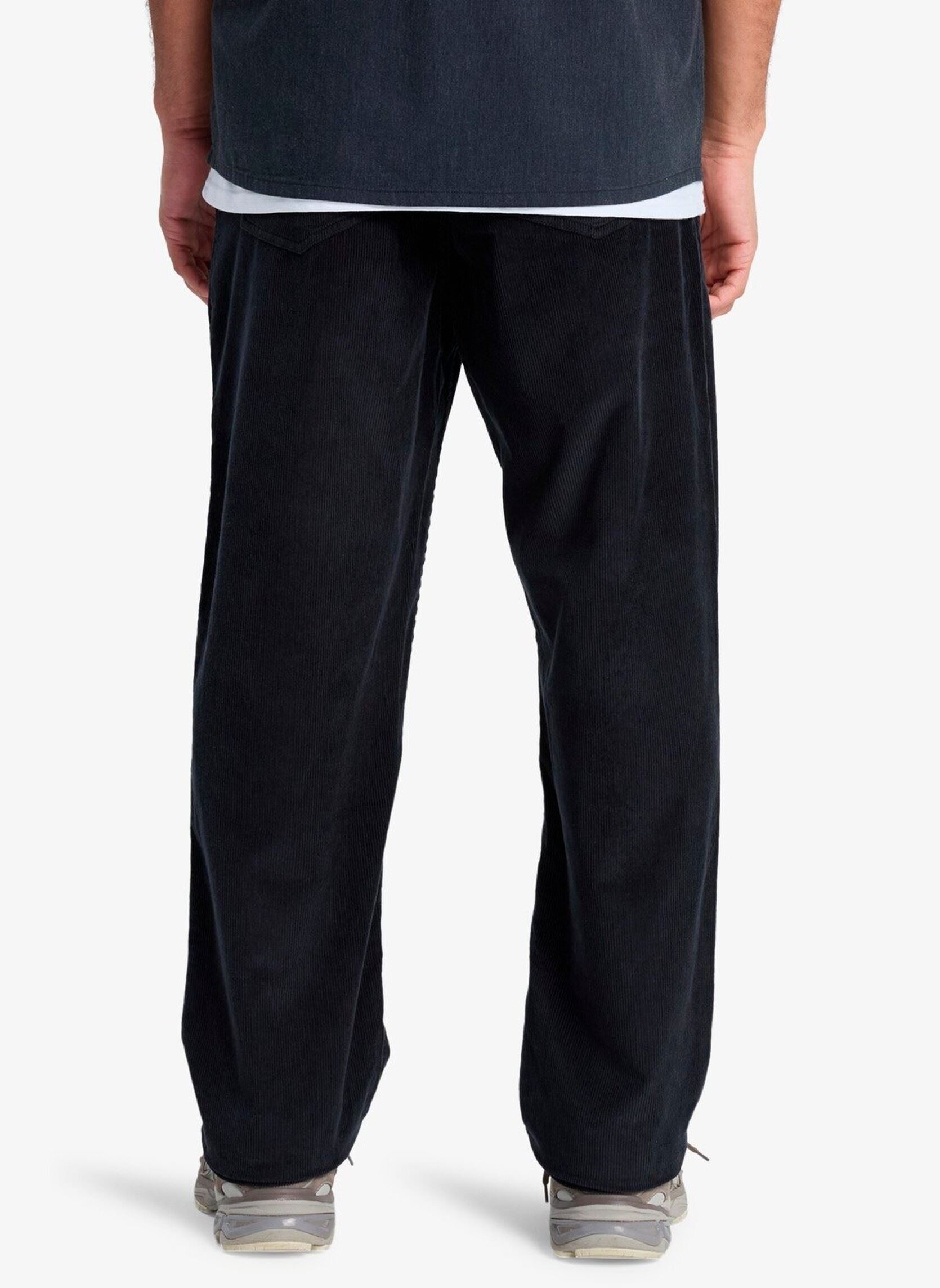 Pantalons droits Taxer Regular Cord Pant homme noir Quiksilver Pantalons droits Taxer Regular Cord Pant homme noir Black