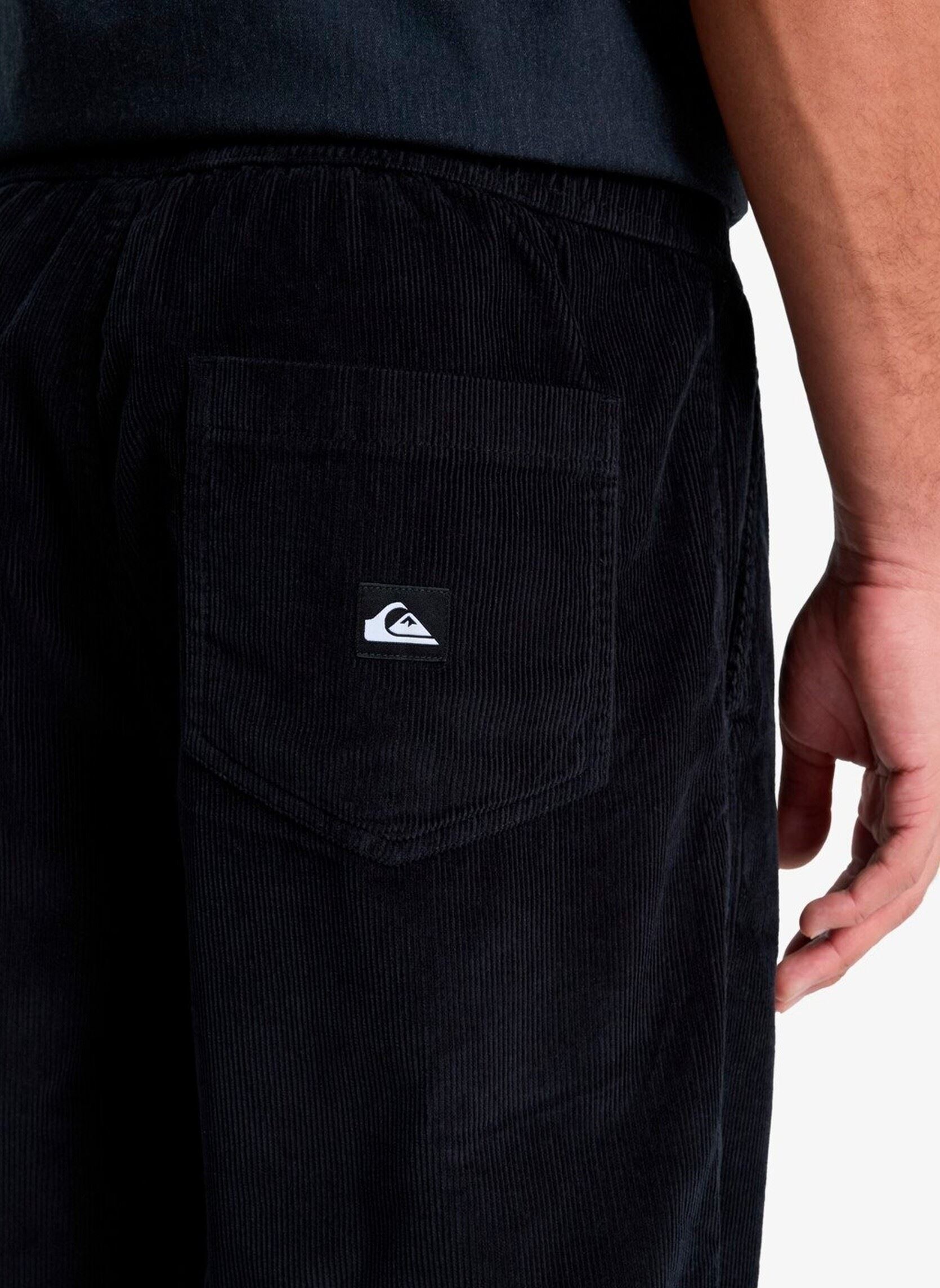 Pantalons droits Taxer Regular Cord Pant homme noir Quiksilver Pantalons droits Taxer Regular Cord Pant homme noir Black