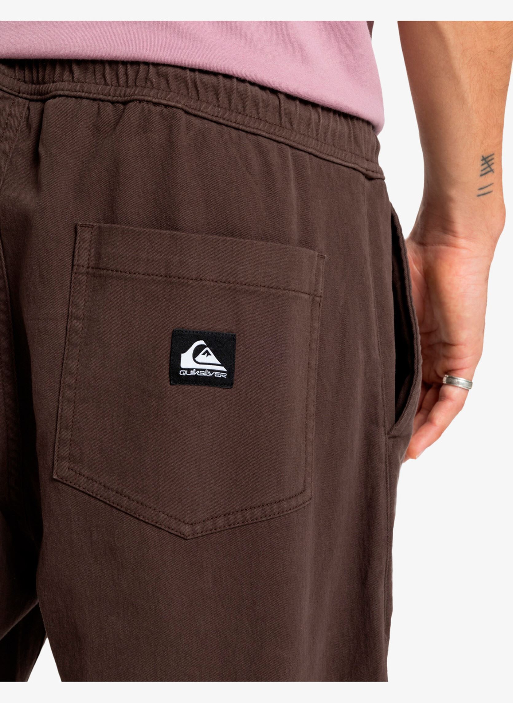 Pantalons droits Taxer Regular Twill Pant homme marron Quiksilver Pantalons droits Taxer Regular Twill Pant homme marron CHOCOLATE BROWN