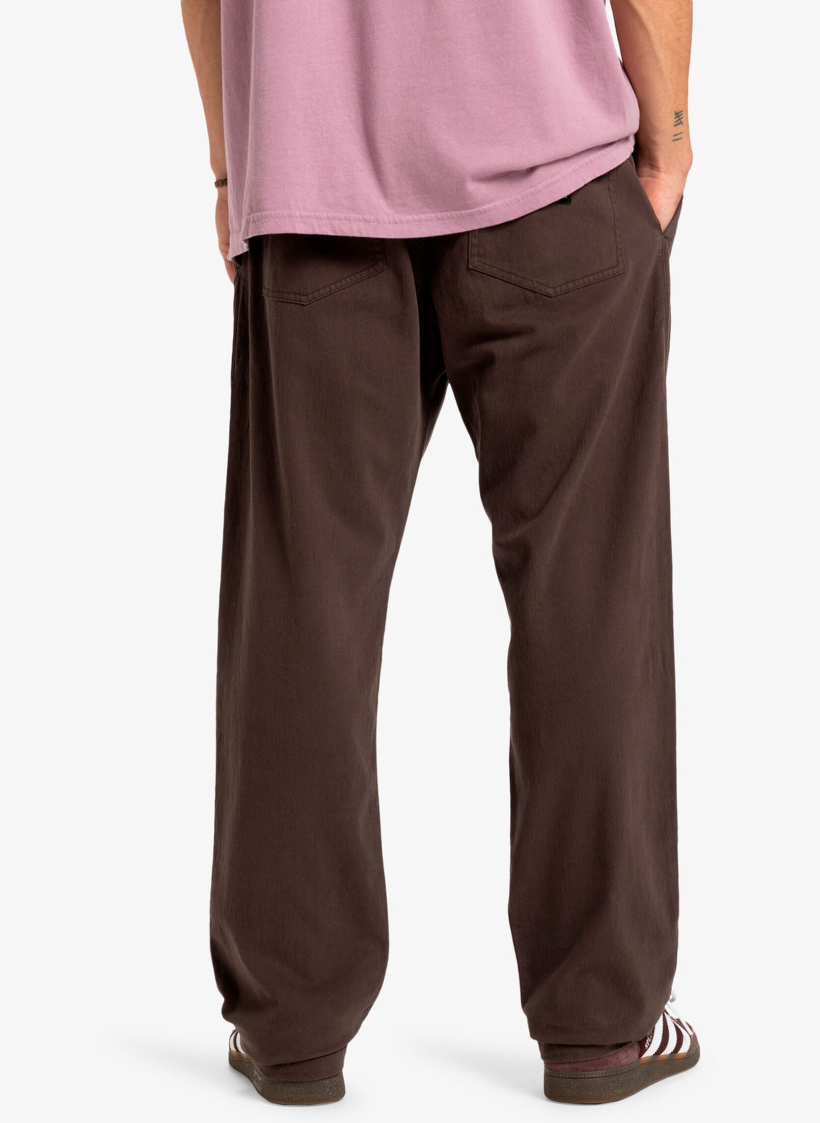 Pantalons droits Taxer Regular Twill Pant homme marron Quiksilver Pantalons droits Taxer Regular Twill Pant homme marron CHOCOLATE BROWN