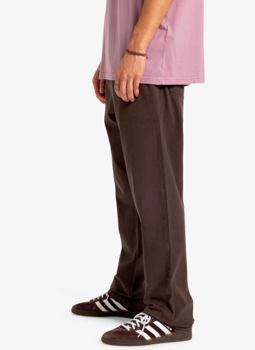 Quiksilver Pantalons droits Taxer Regular Twill Pant homme marron