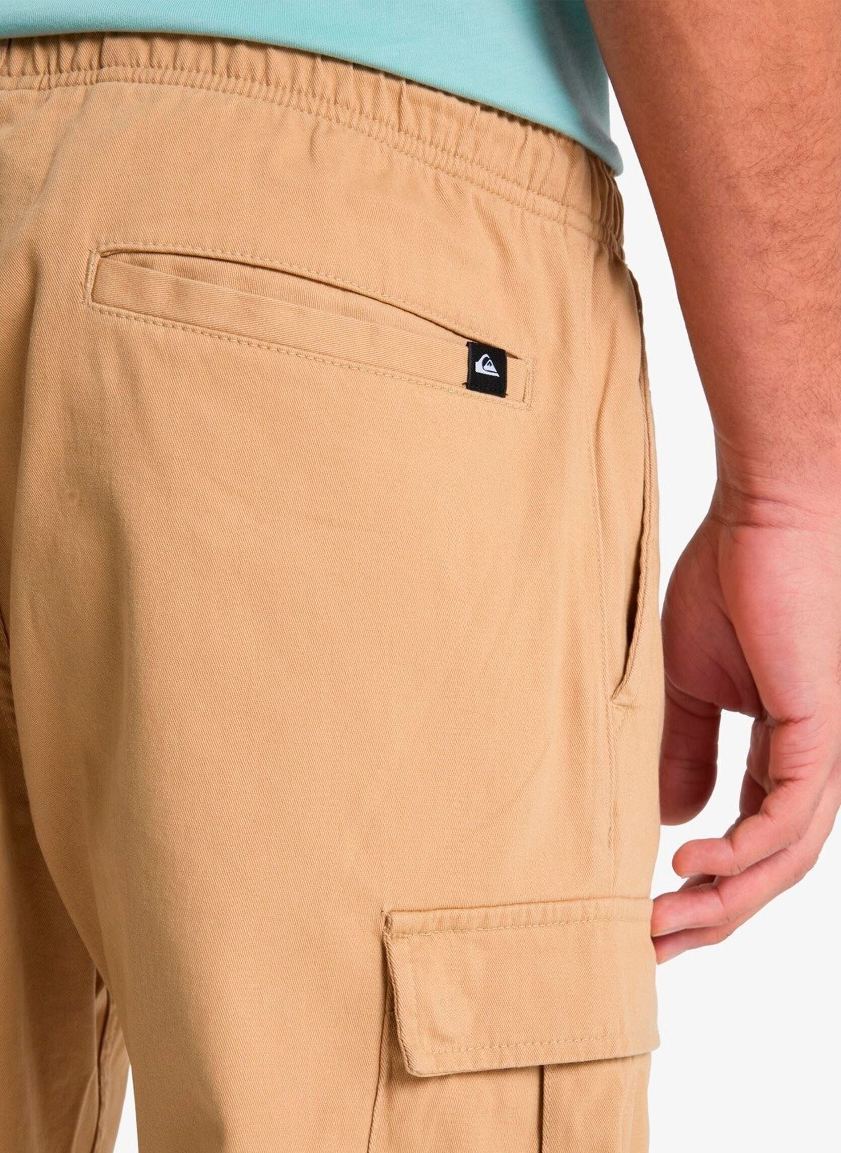 Pantalons chino Taxer Regular Cargo Pant homme beige Quiksilver Pantalons chino Taxer Regular Cargo Pant homme beige khaki