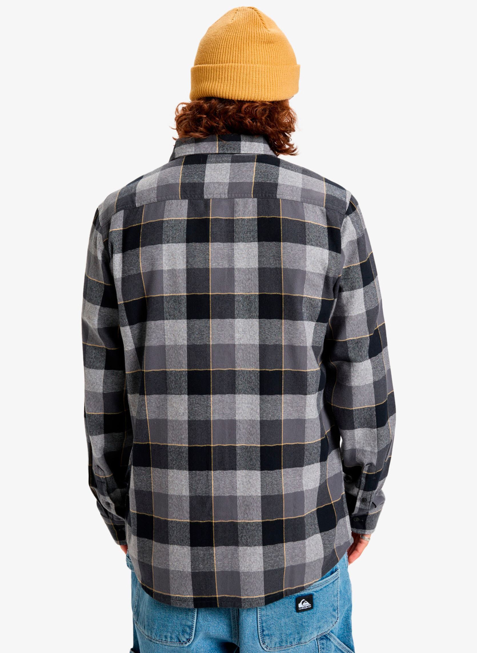 Camicie Motherfly Plaid Ls Shirt uomo grigio Quiksilver Camicie Motherfly Plaid Ls Shirt uomo grigio IRON GATE MOTHERFLY CHECK