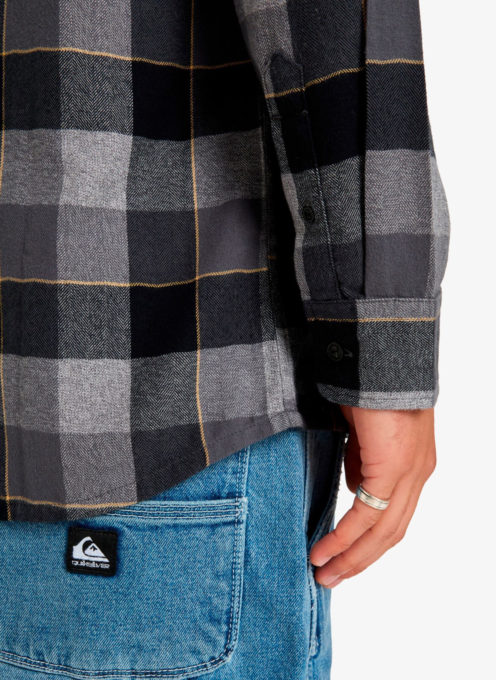 Camicie Motherfly Plaid Ls Shirt uomo grigio Quiksilver Camicie Motherfly Plaid Ls Shirt uomo grigio IRON GATE MOTHERFLY CHECK